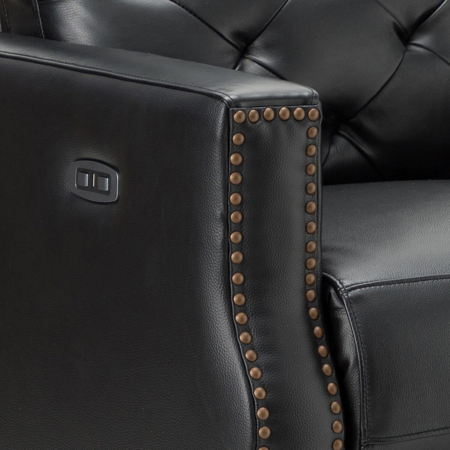 Alina 31.50 Wide Genuine Leather Power Recliner with USB Port