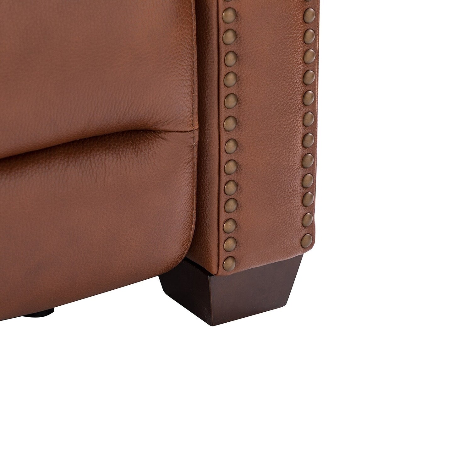 Alina 31.50 Wide Genuine Leather Power Recliner with USB Port