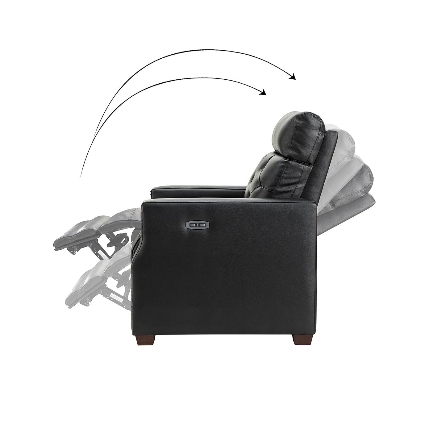 Alina 31.50 Wide Genuine Leather Power Recliner with USB Port