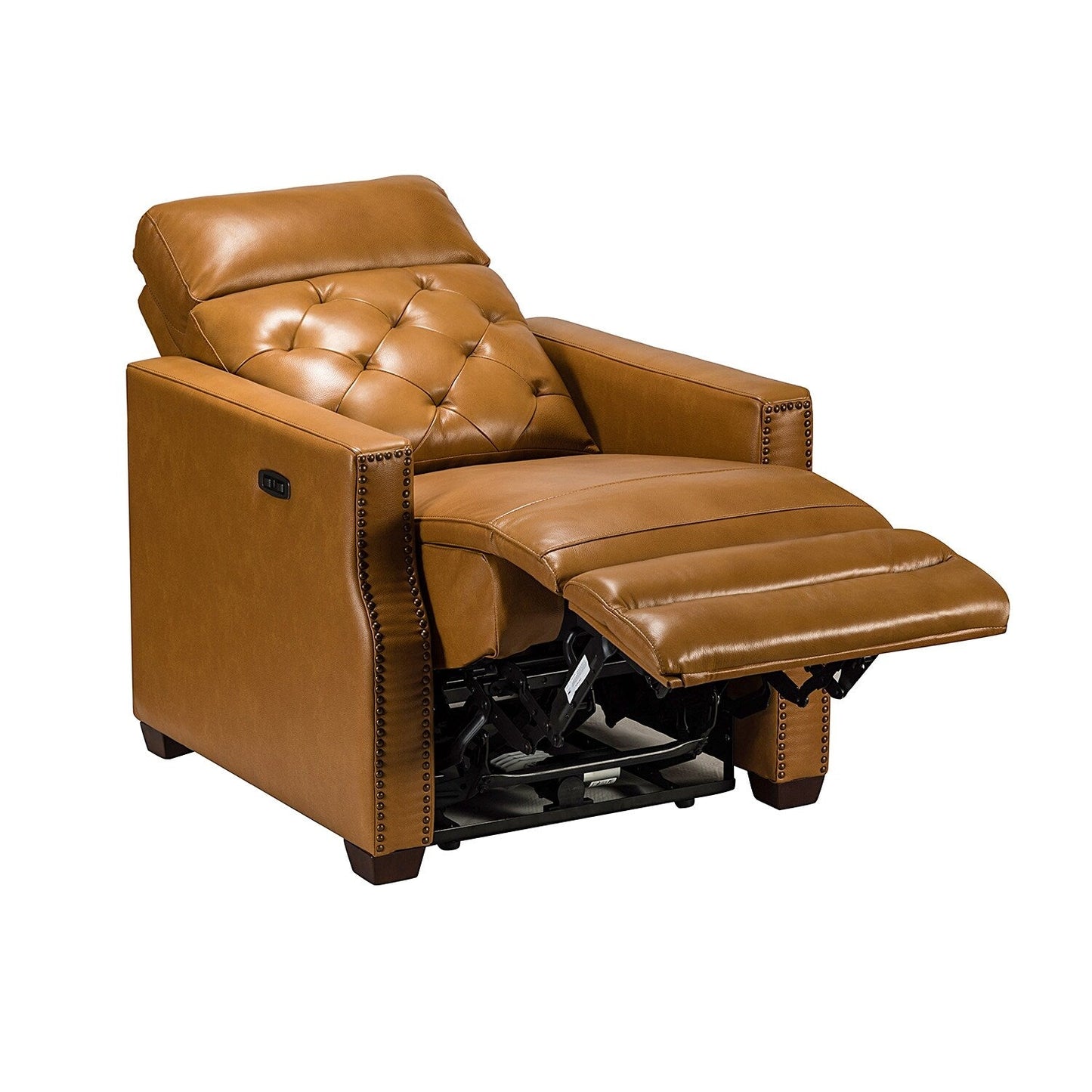 Alina 31.50 Wide Genuine Leather Power Recliner with USB Port