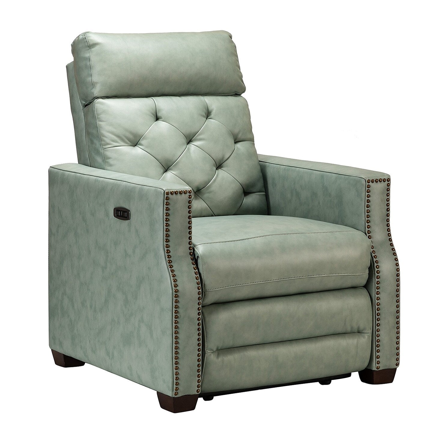 Alina 31.50 Wide Genuine Leather Power Recliner with USB Port
