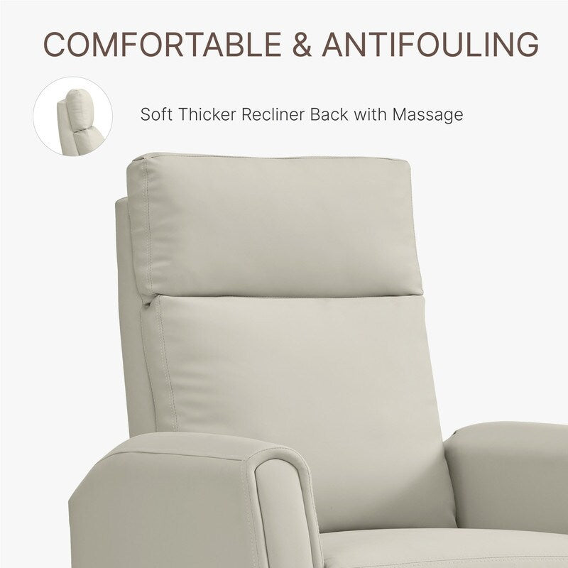 Andrea Recliner Chair with LED Lights, Heating Massage