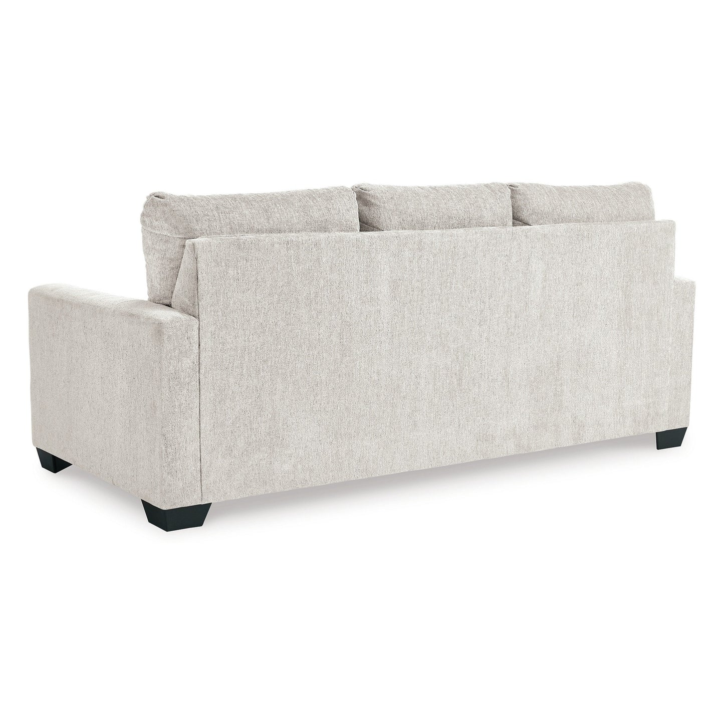 Anise Sofa Sleeper with Queen Size Pull Out Bed, Snow White Polyester
