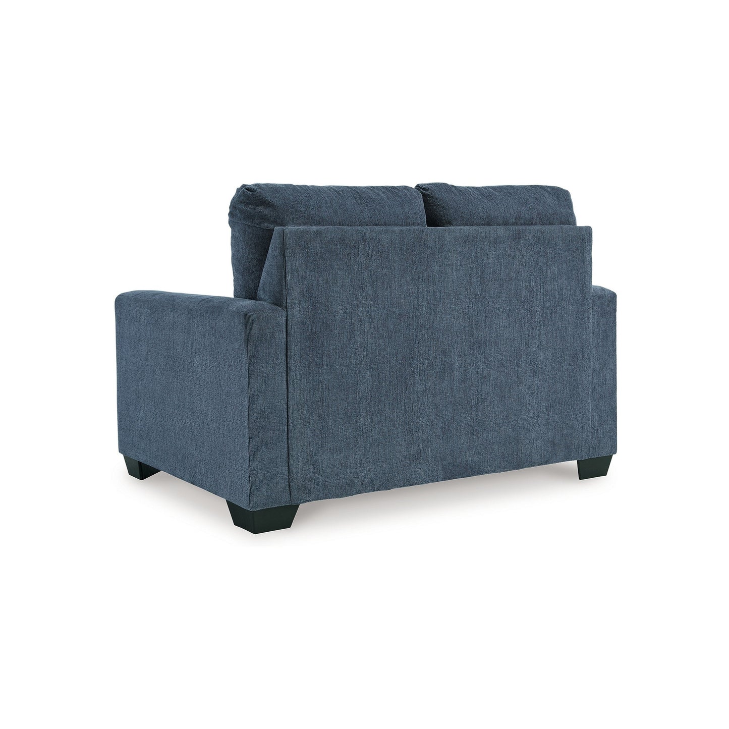Anise Sofa Sleeper with Twin Size Pull Out Bed, Navy Blue Polyester