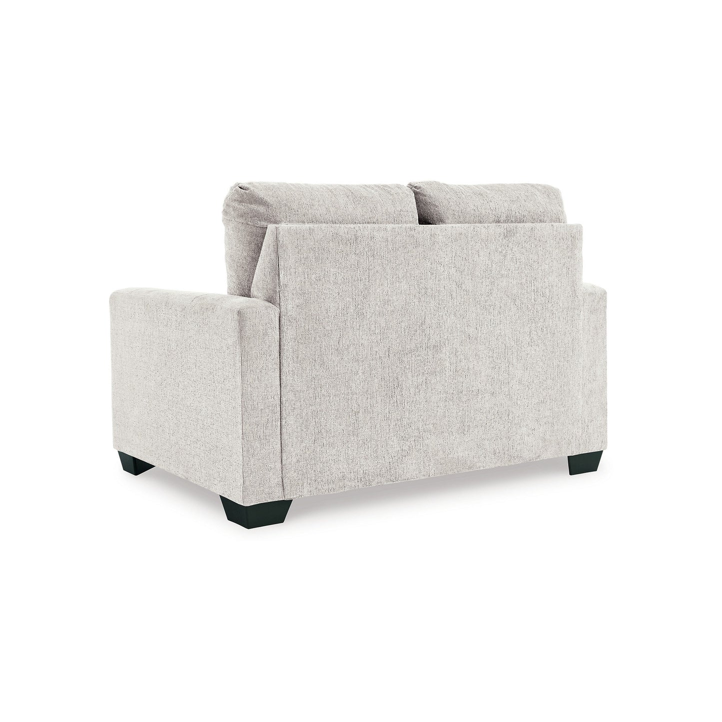 Anise Sofa Sleeper with Twin Size Pull Out Bed, Snow White Polyester