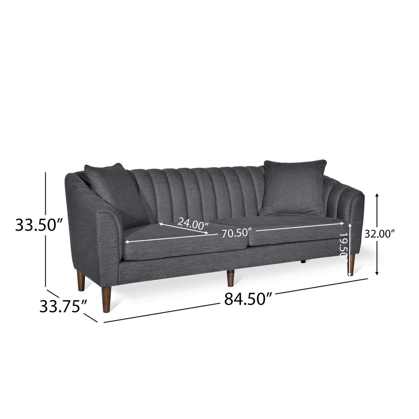 Ansonia Channel-tufted Sofa by Christopher Knight Home