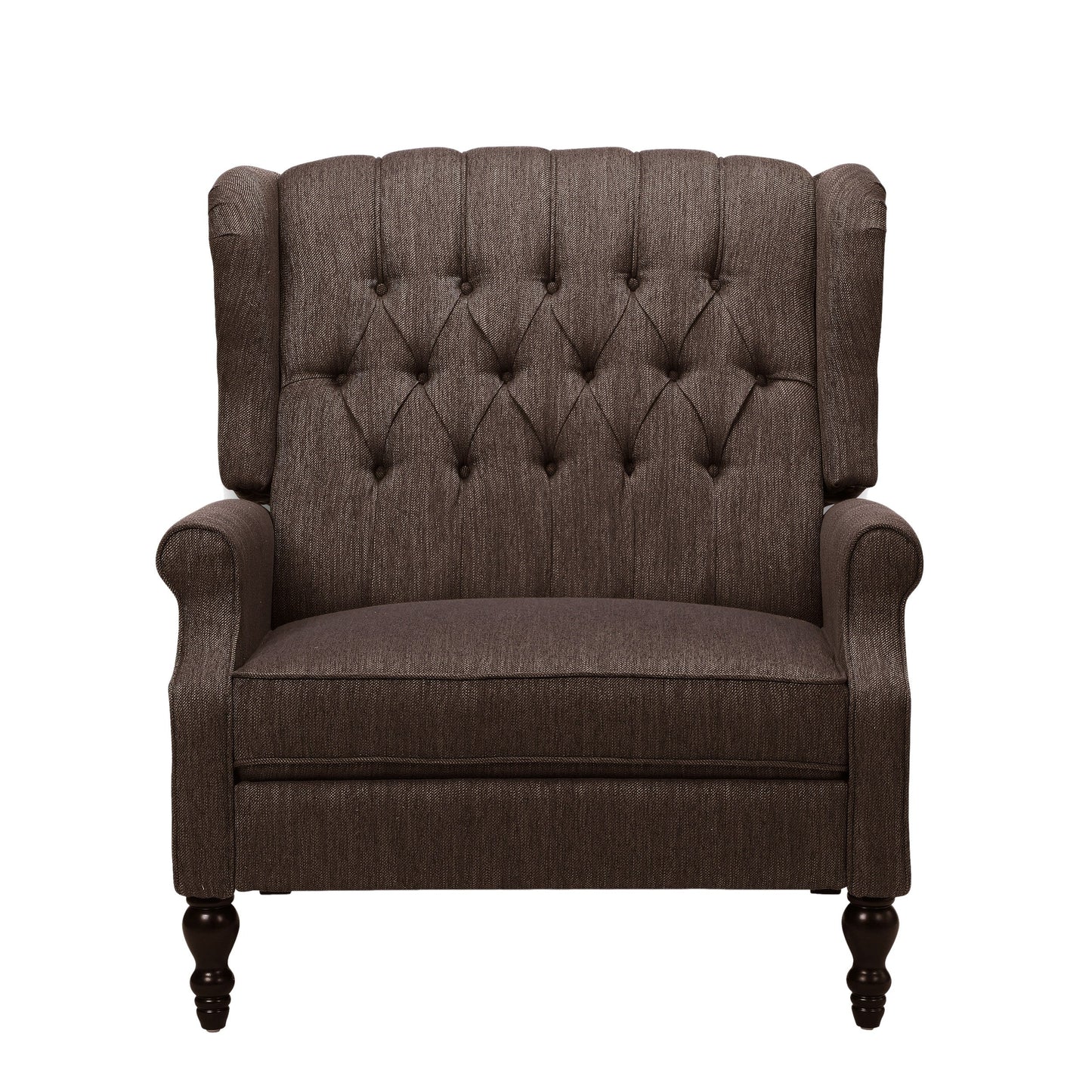 Apaloosa Oversized Tufted Wingback Fabric Push Back Recliner by Christopher Knight Home