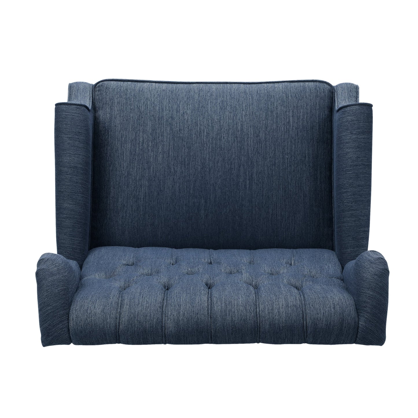 Apaloosa Oversized Tufted Wingback Fabric Push Back Recliner by Christopher Knight Home