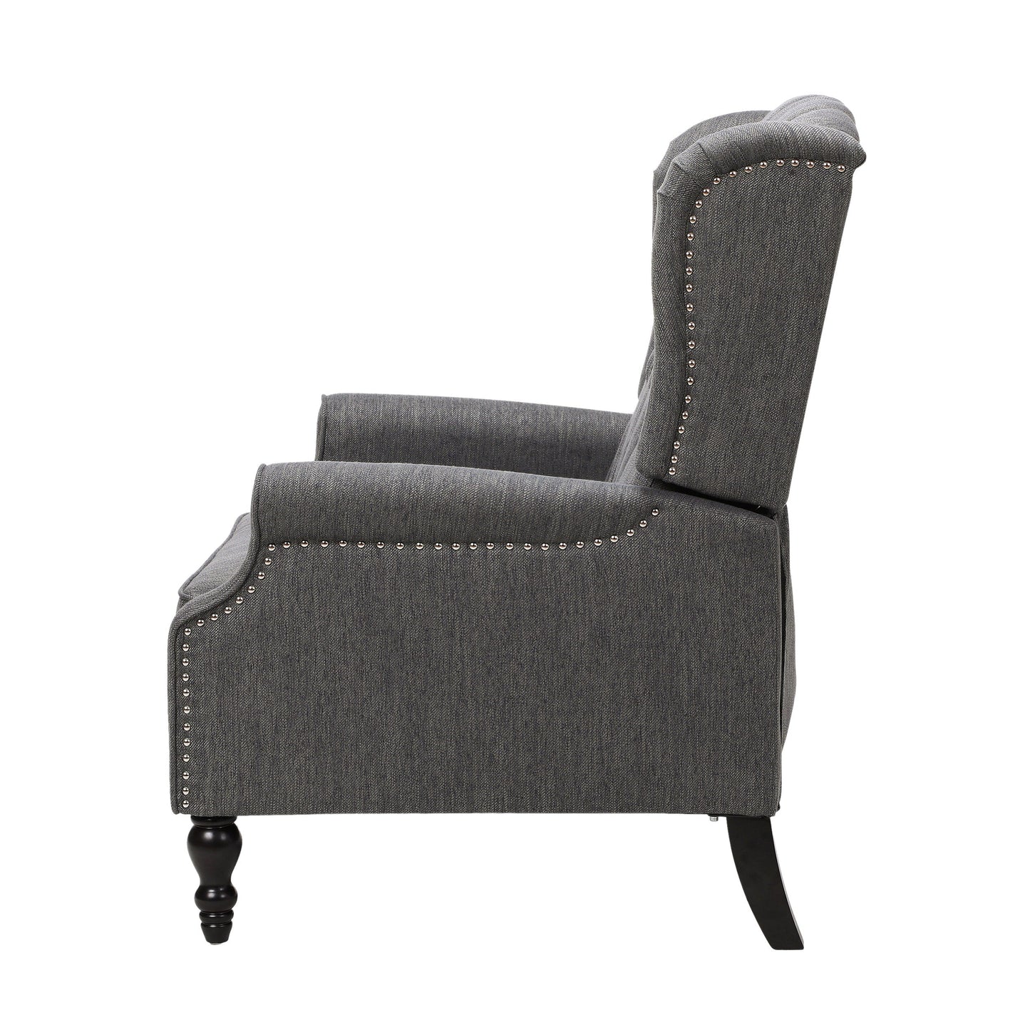 Apaloosa Oversized Tufted Wingback Fabric Push Back Recliner by Christopher Knight Home