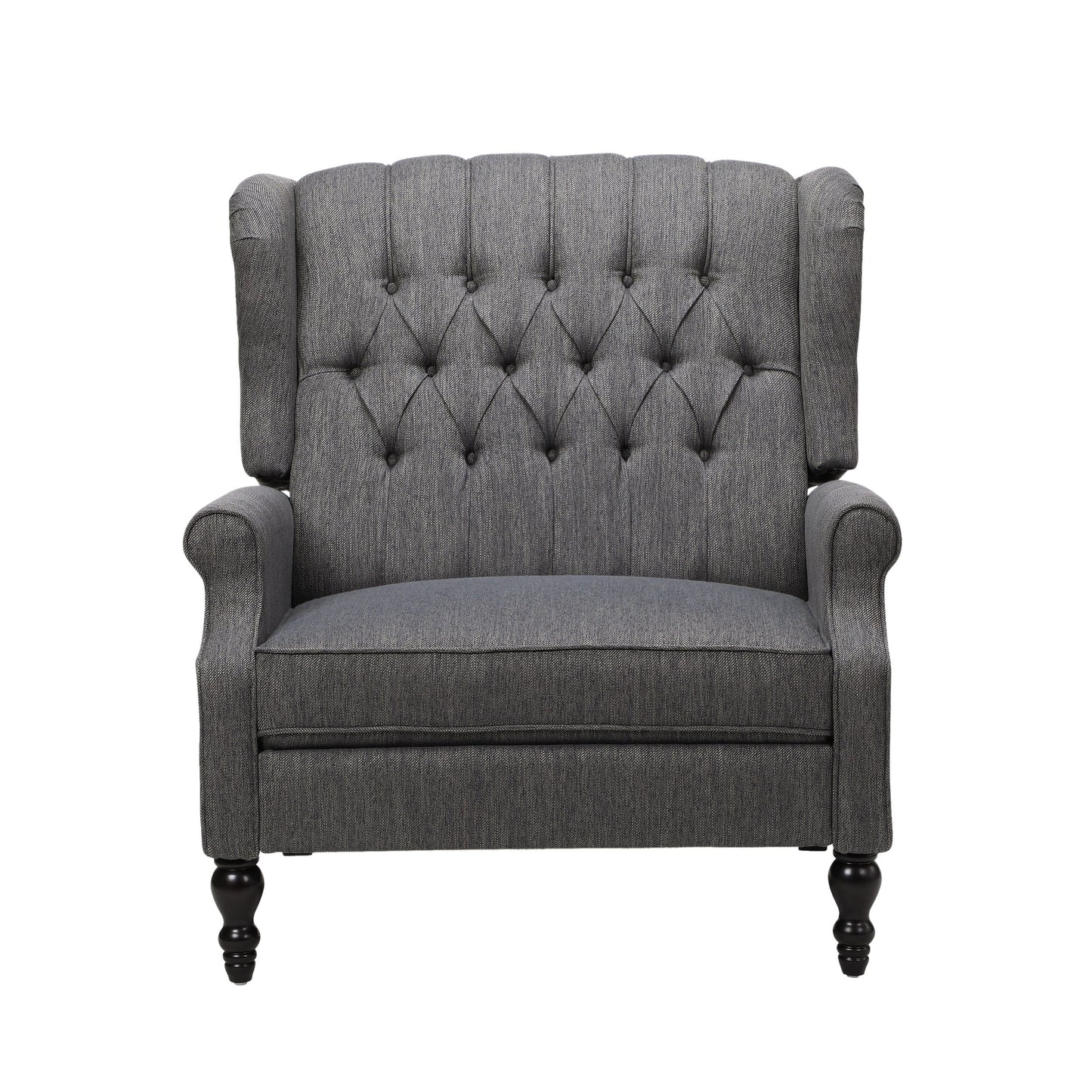 Apaloosa Oversized Tufted Wingback Fabric Push Back Recliner by Christopher Knight Home