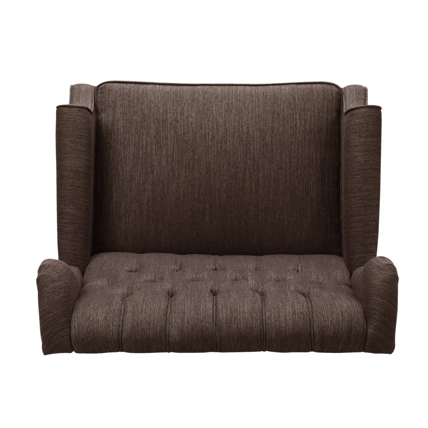 Apaloosa Oversized Tufted Wingback Fabric Push Back Recliner by Christopher Knight Home