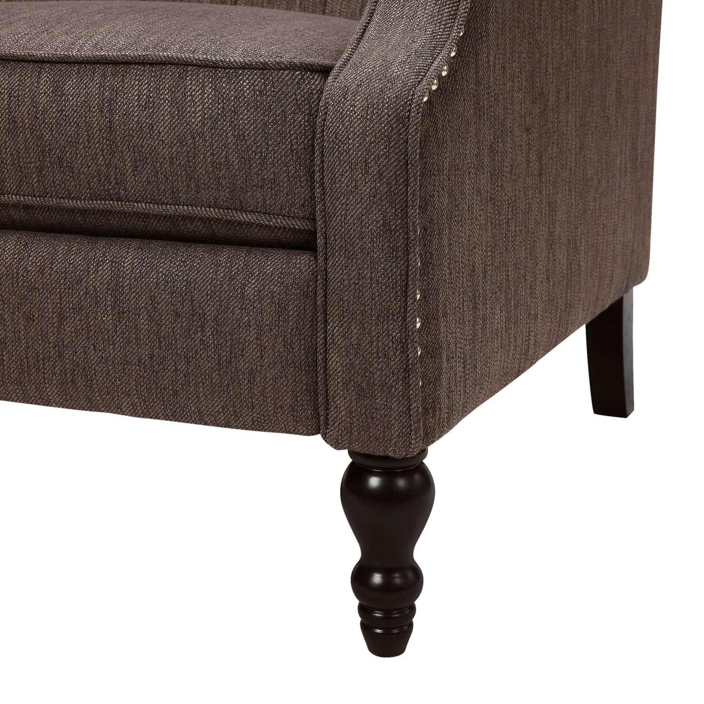 Apaloosa Oversized Tufted Wingback Fabric Push Back Recliner by Christopher Knight Home