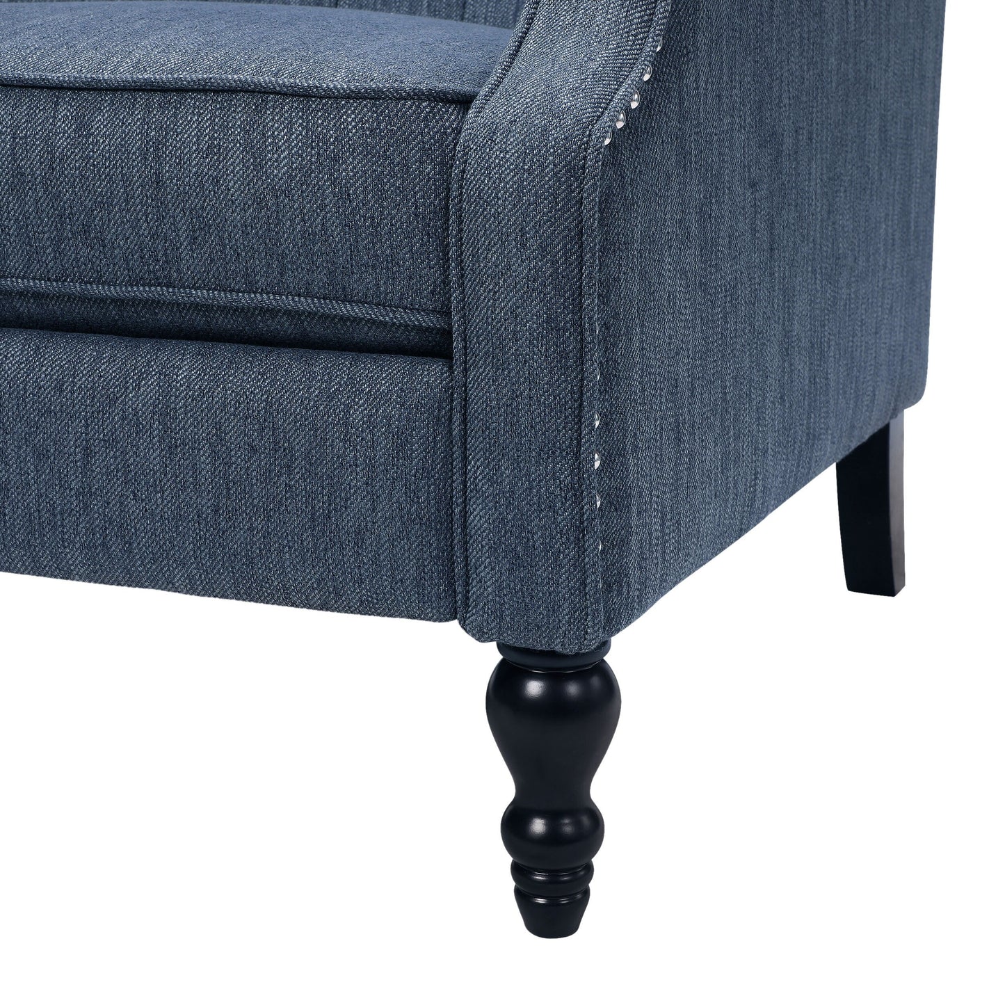 Apaloosa Oversized Tufted Wingback Fabric Push Back Recliner by Christopher Knight Home