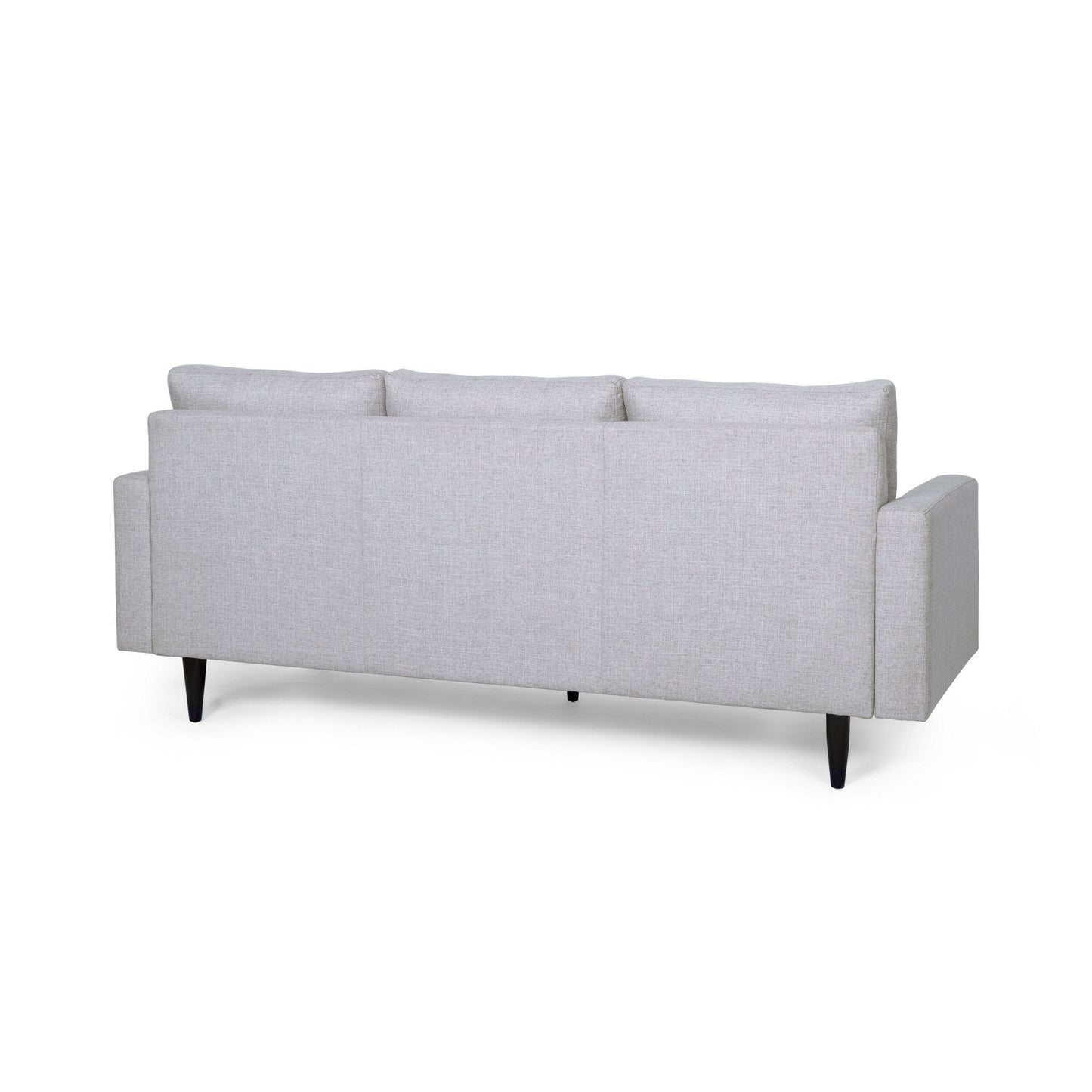 Apex Sofa, 3 Seater, 83 Inch, Modern Button Tufted, Beige Fabric