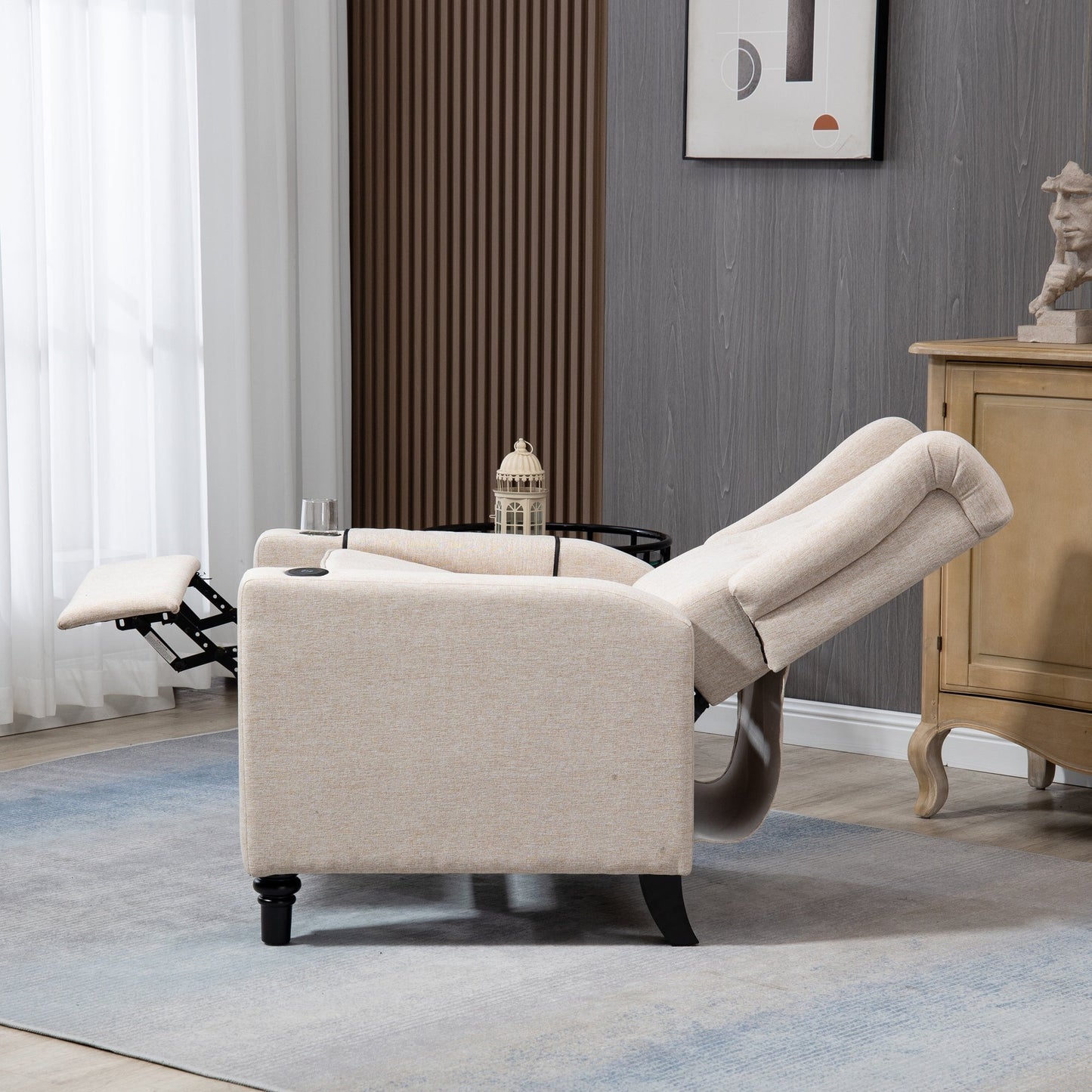 Arm Pushing Recliner Chair