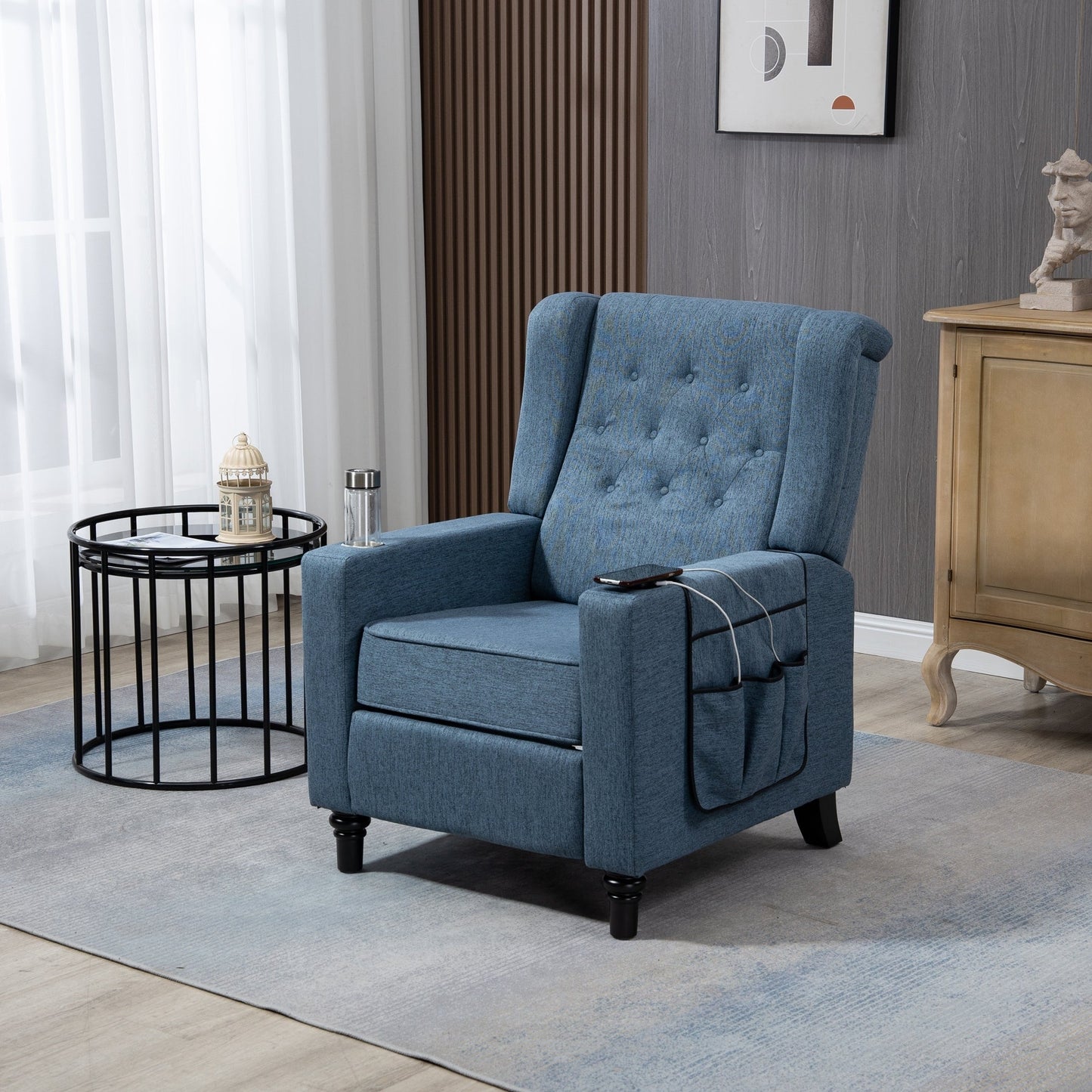 Arm Pushing Recliner Chair