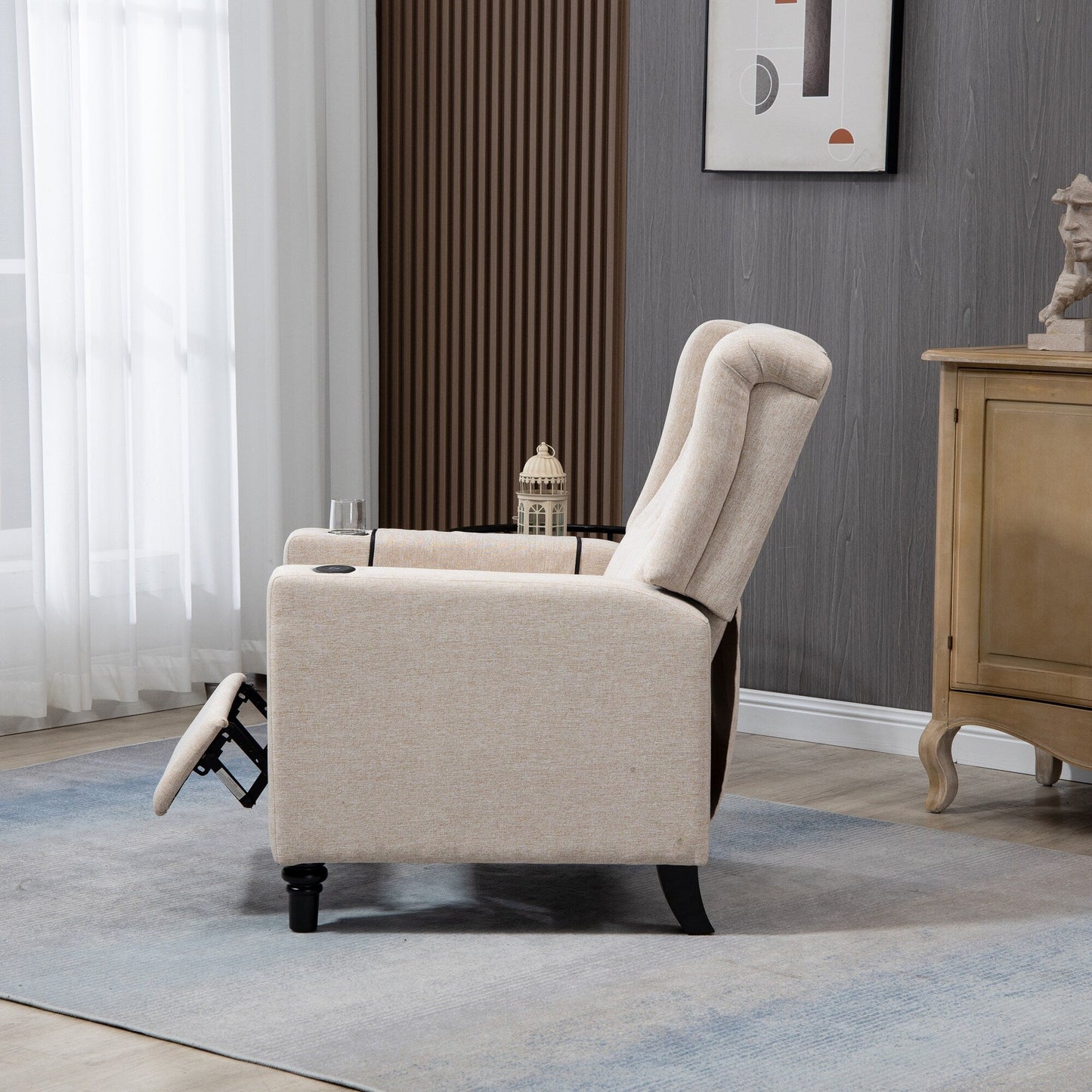Arm Pushing Recliner Chair