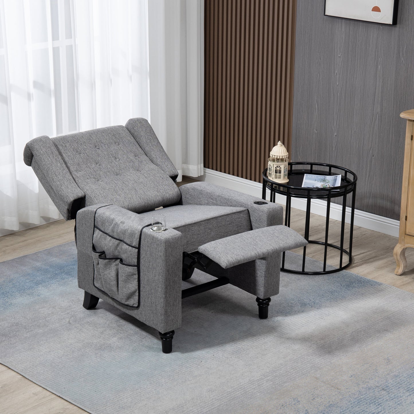 Arm Pushing Recliner Chair