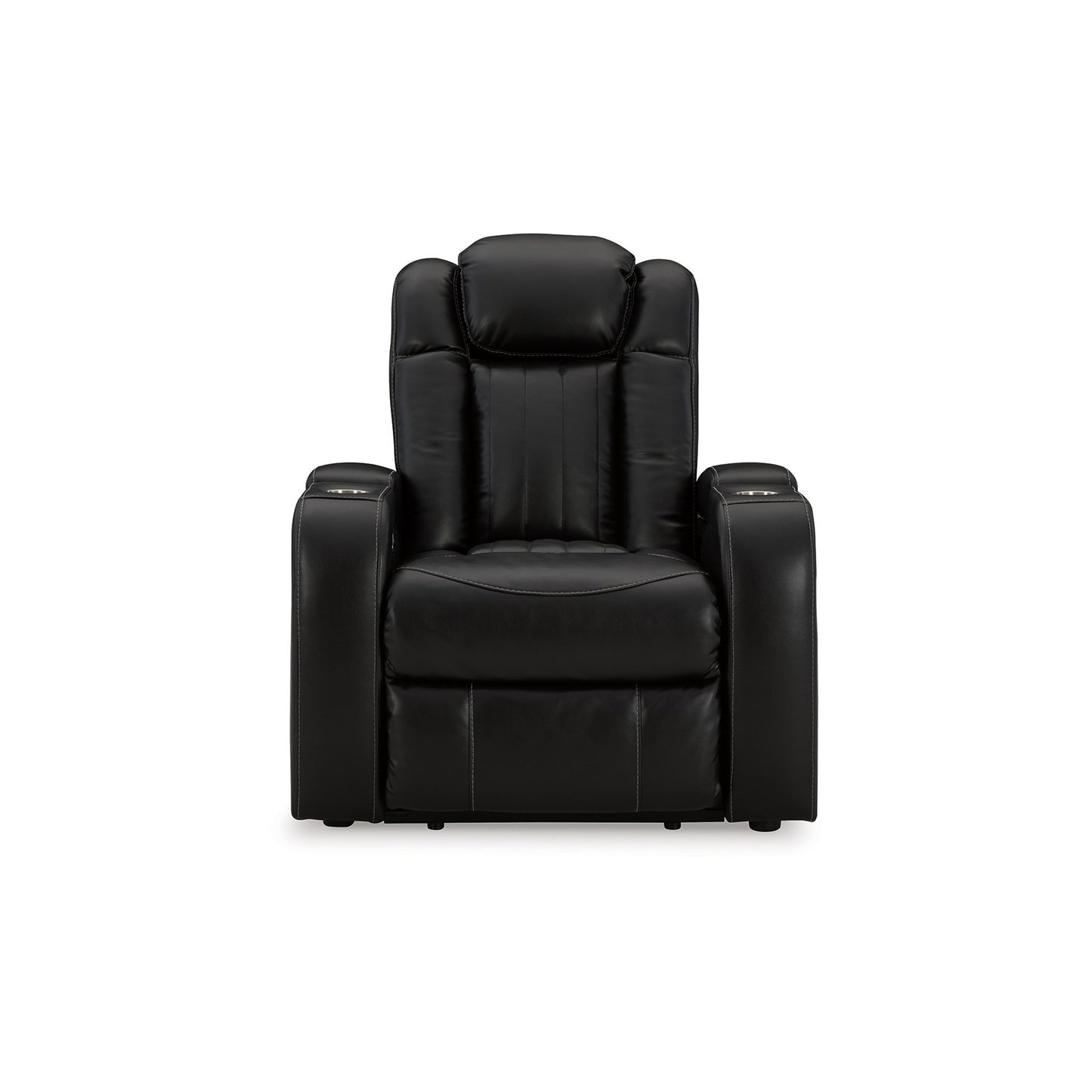 Aven Power Recliner Chair, Premium Features Midnight Blue Faux Leather