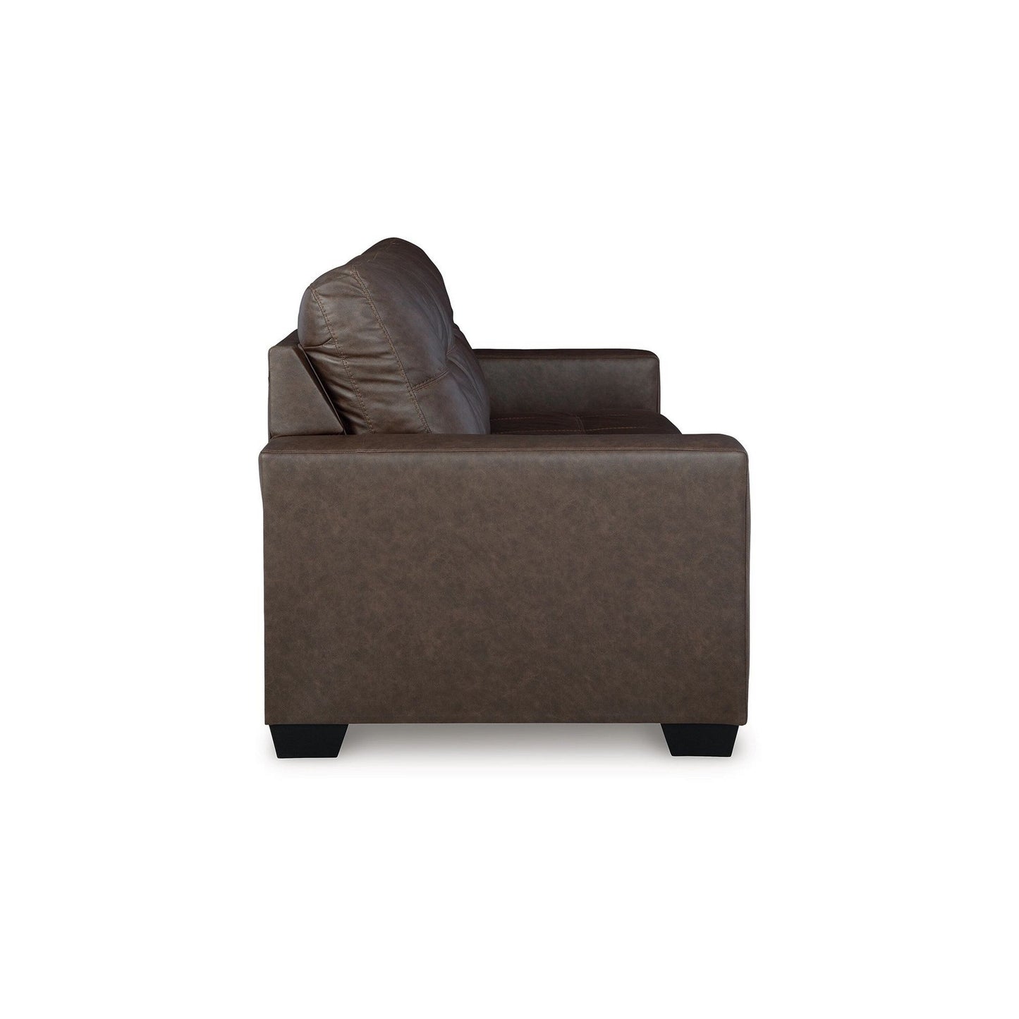 Barl Sofa Sleeper, Queen Size Pull Out Bed, Rich Brown Faux Leather