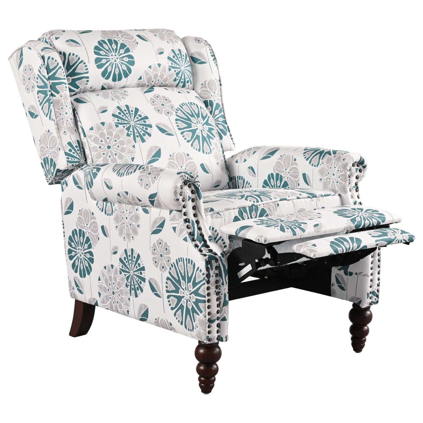 Barnn Upholstered Recliner with Wing Back by Christopher Knight Home