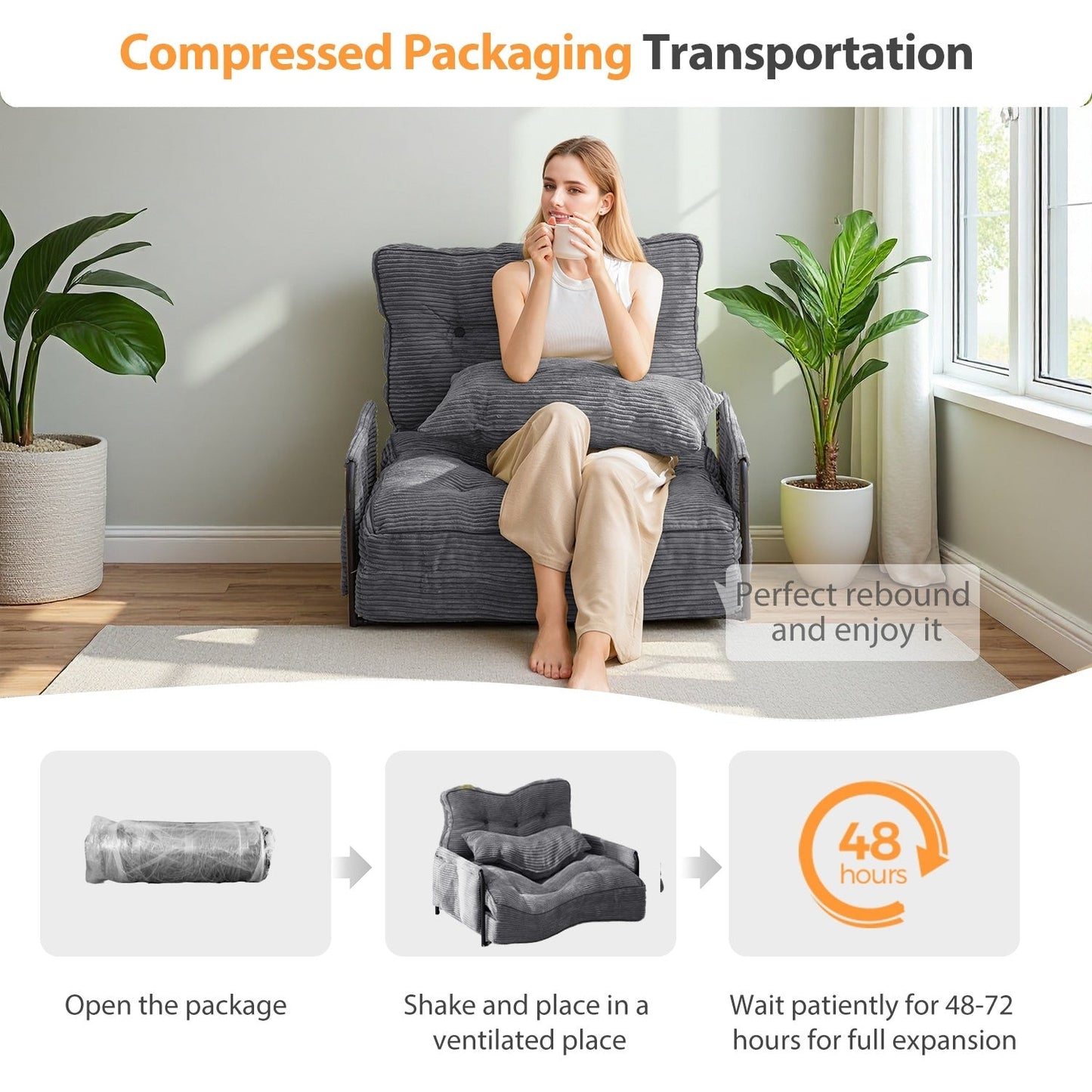 Bean Bag sofa,Floor Sofa Bed - 30x25.6