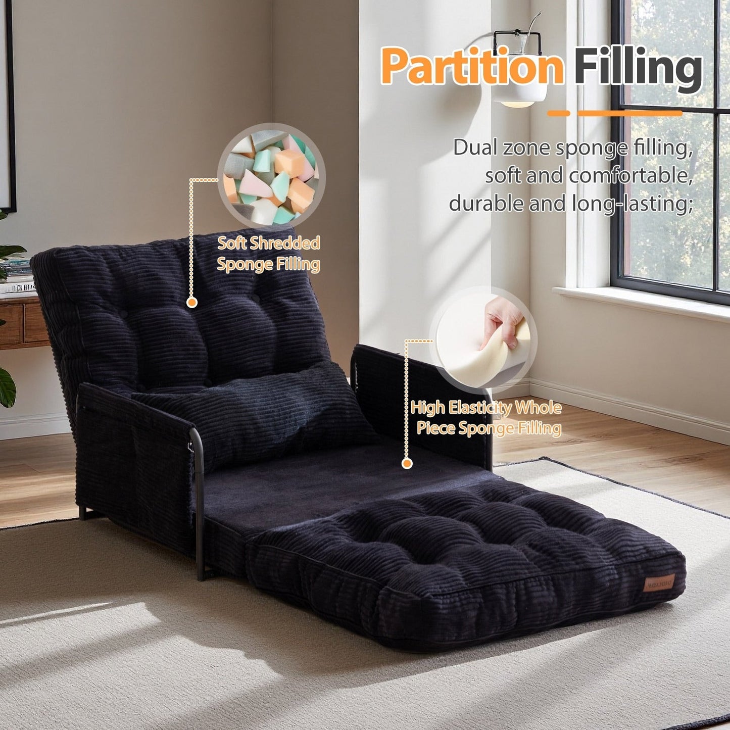 Bean Bag sofa,Floor Sofa Bed - 30x25.6