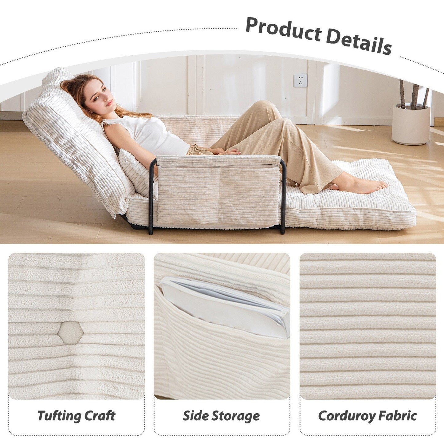 Bean Bag sofa,Floor Sofa Bed - 30x25.6