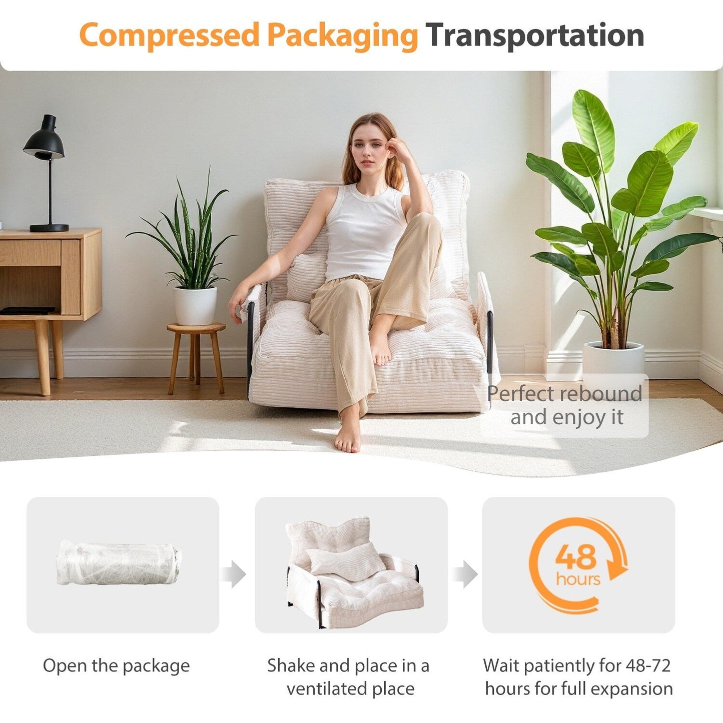 Bean Bag sofa,Floor Sofa Bed - 30x25.6