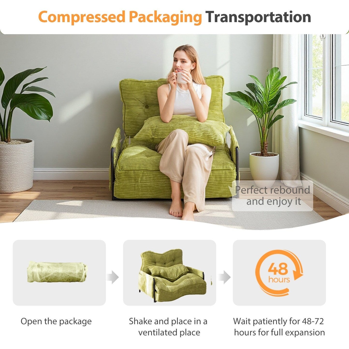 Bean Bag sofa,Floor Sofa Bed - 30x25.6