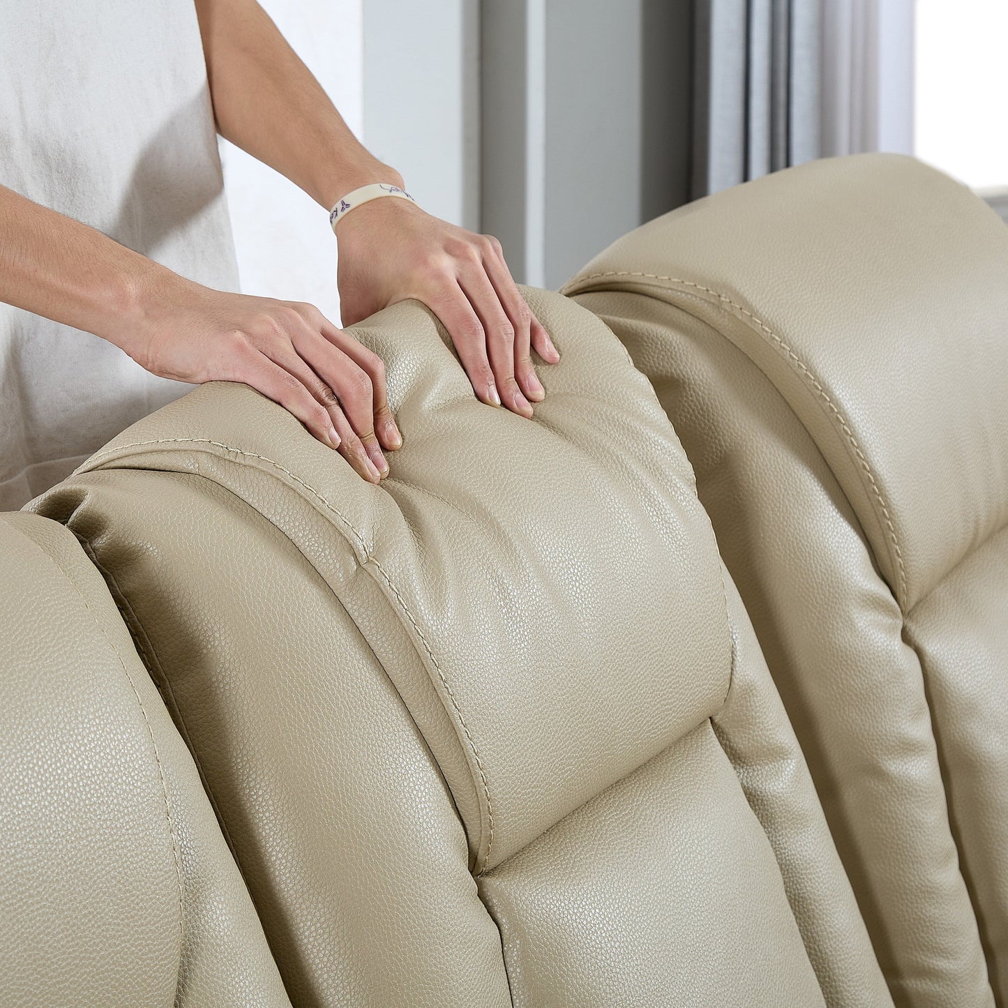 Bonded Leather Recliner Chair