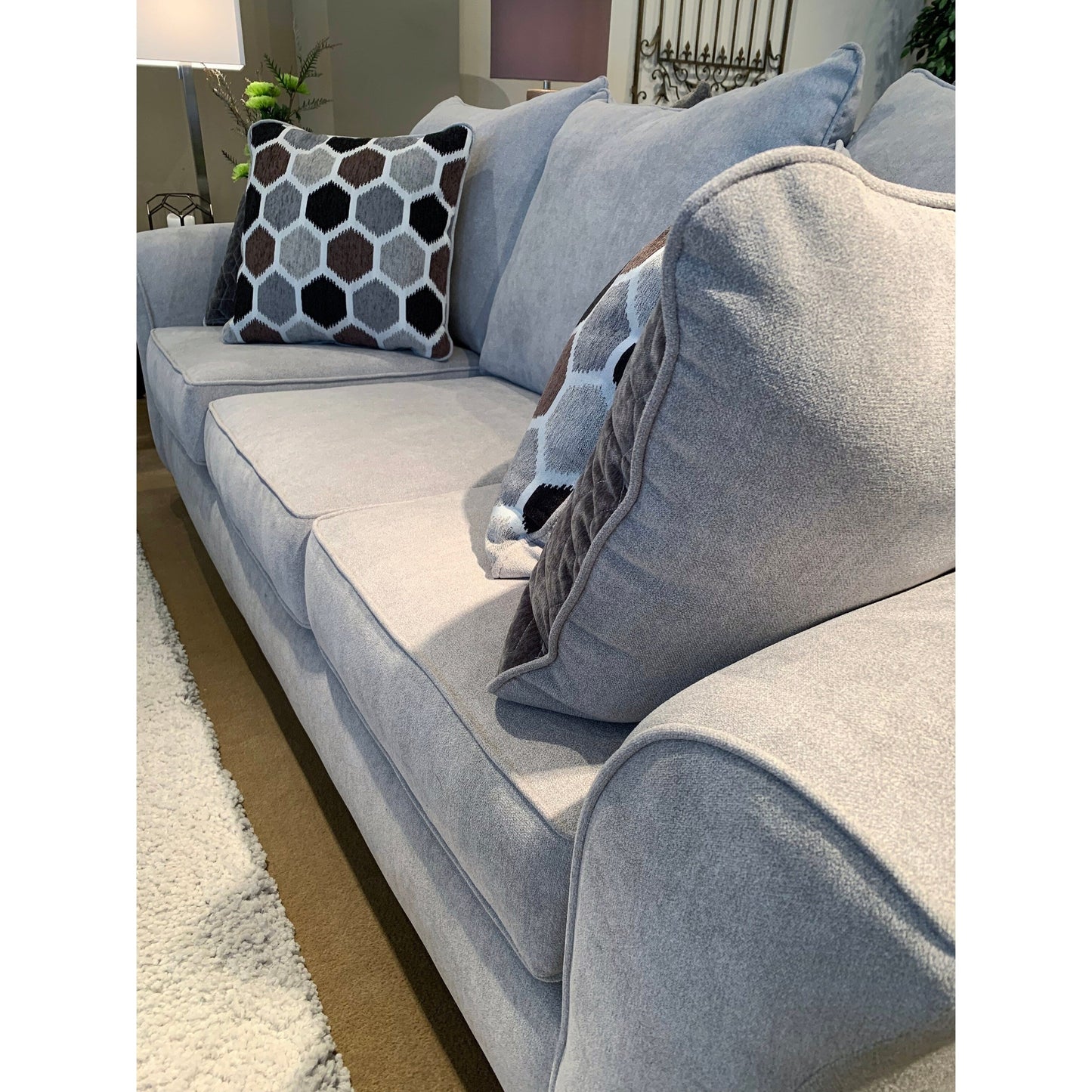 Roundhill Furniture Camero Fabric Pillowback Sofa