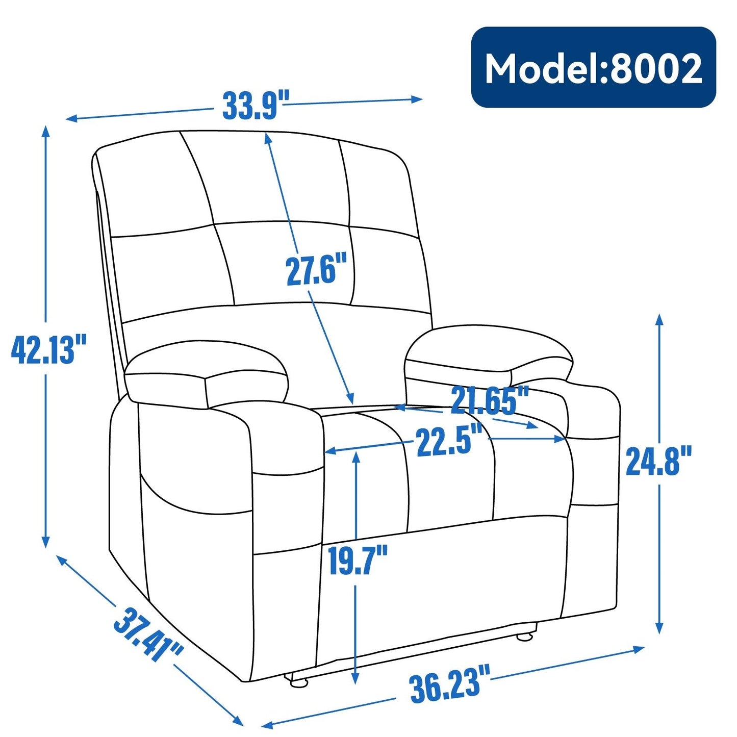 Chenille Power Lift Recliner Chair