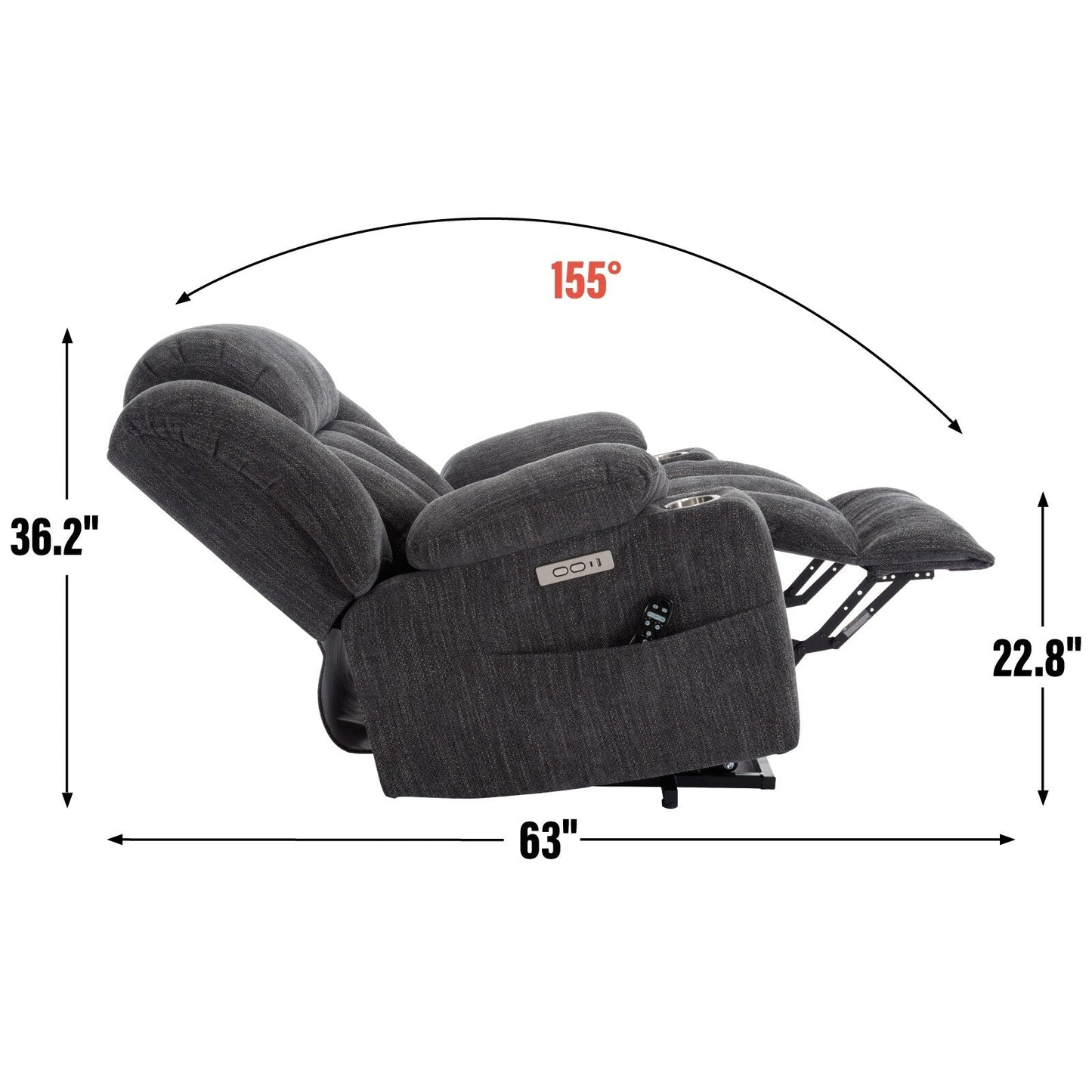 Chenille Power Lift Recliner Chair