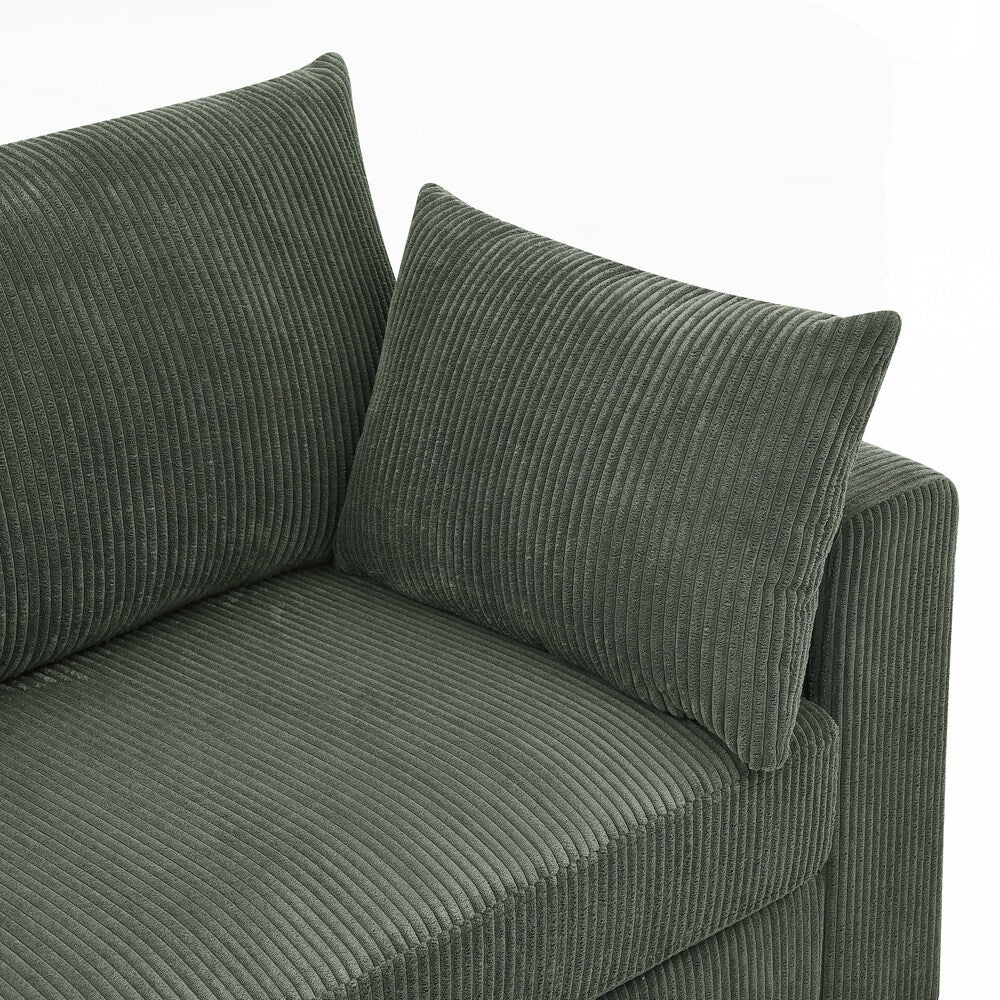 Coastal Haven Corduroy Sofa - 2 Seat