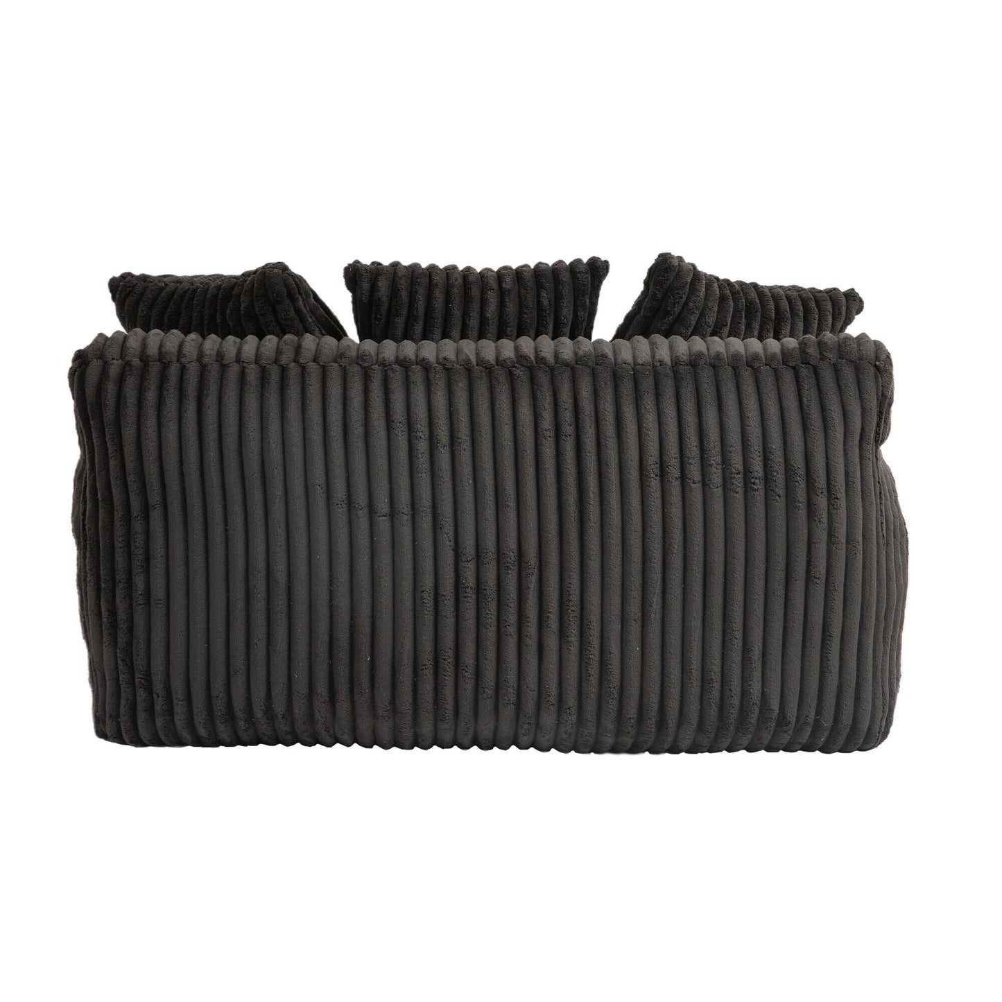 Corduroy Sleeper Sofa with High-Elastic Sponge Cushioning, No-Install Couch for Living Room