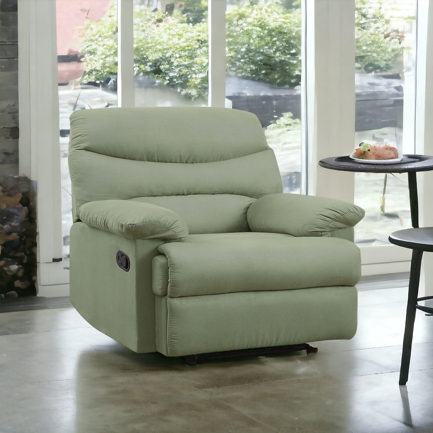 Comfortable Microfiber Motion Recliner for Relaxing Moments