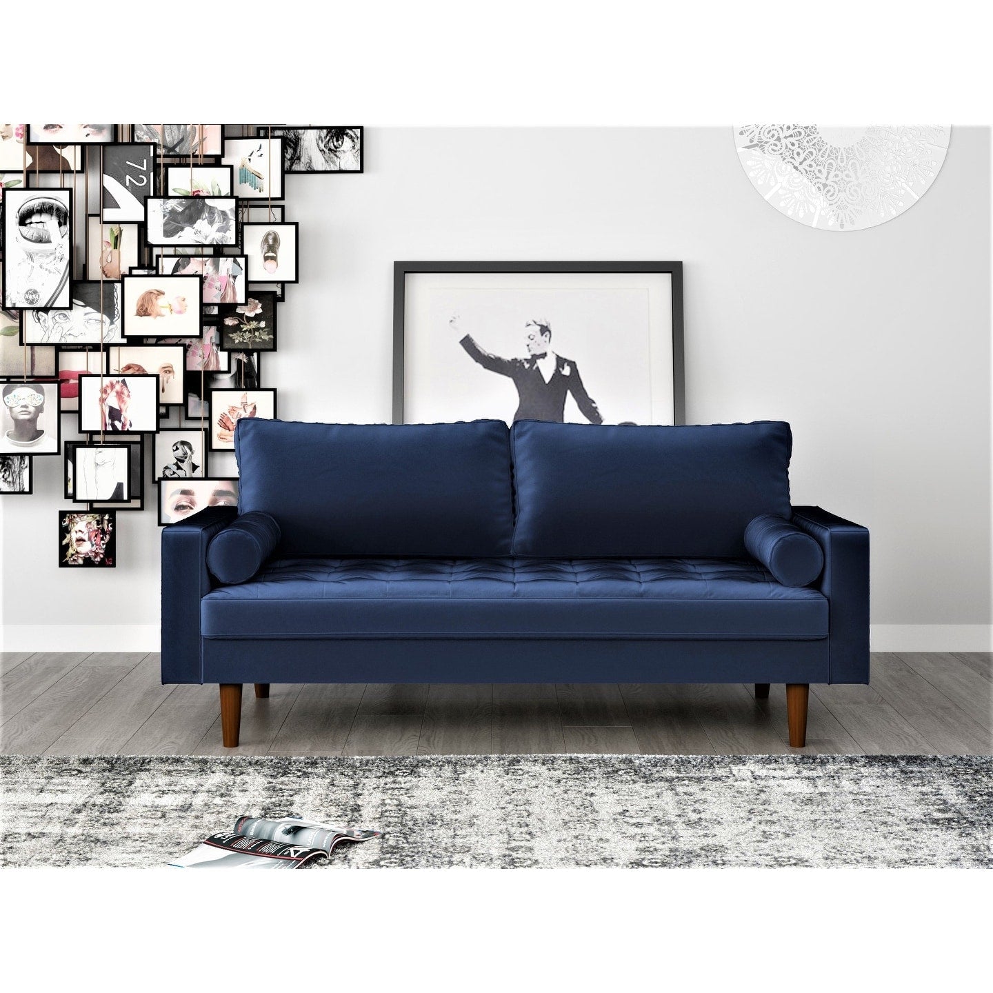 US Pride Lopez Mid-century Sofa