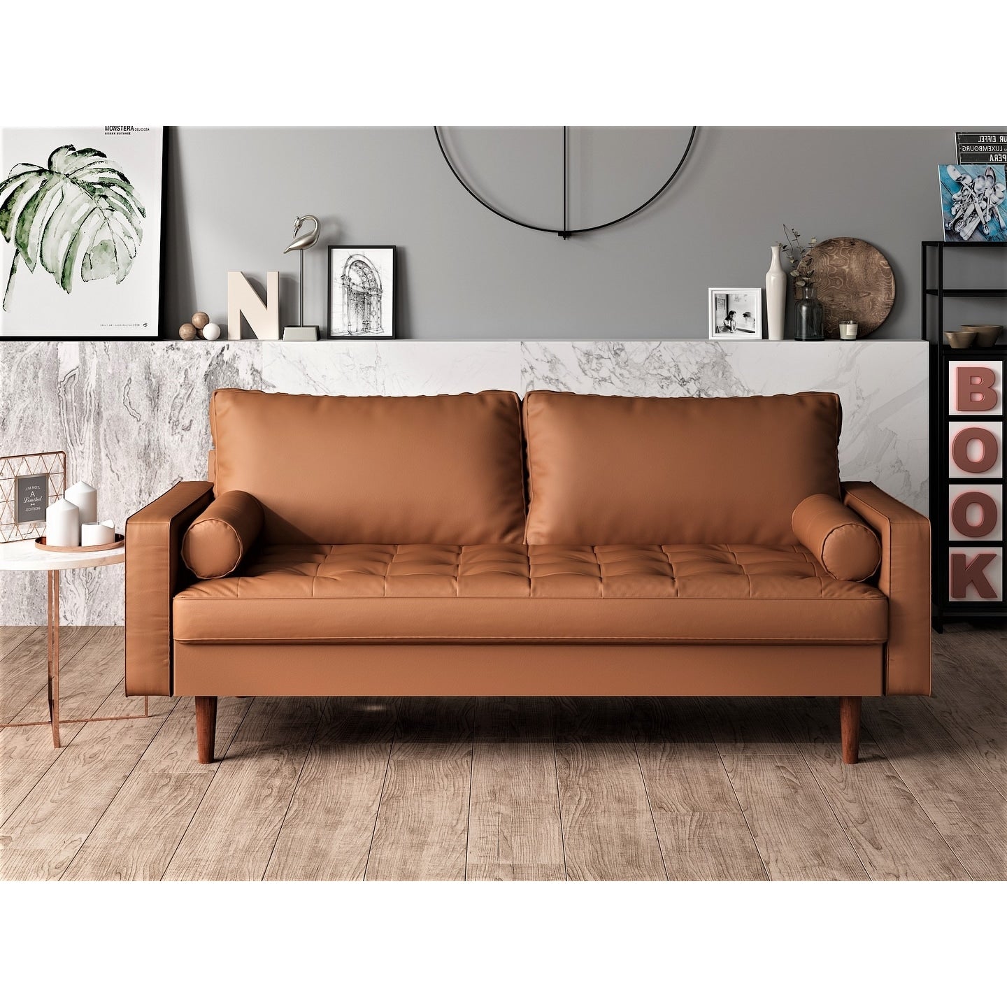 US Pride Lopez Mid-century Sofa