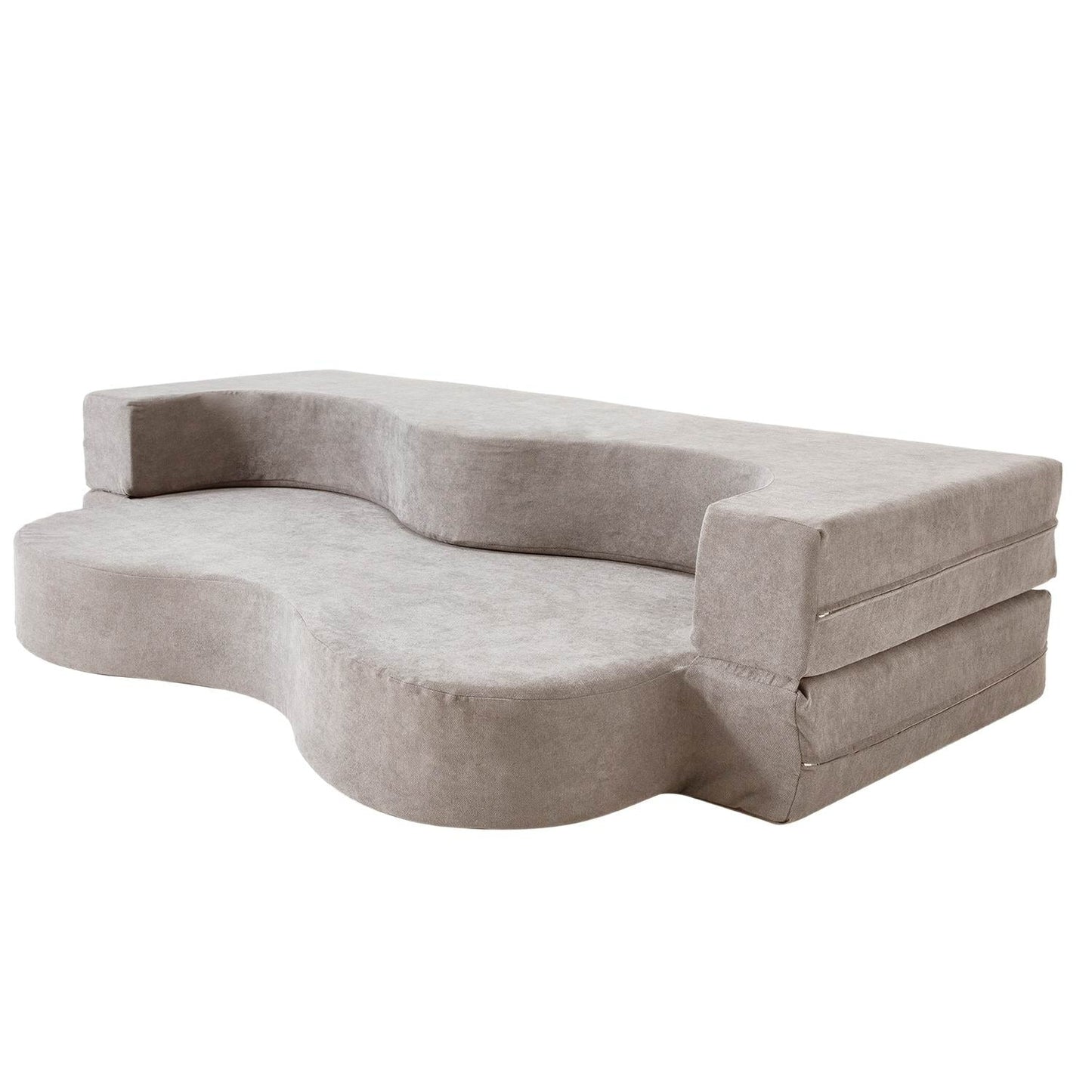 Convertible Folding Sofa Bed with High-Density Foam for Living Room, Guest Room, and Bedroom