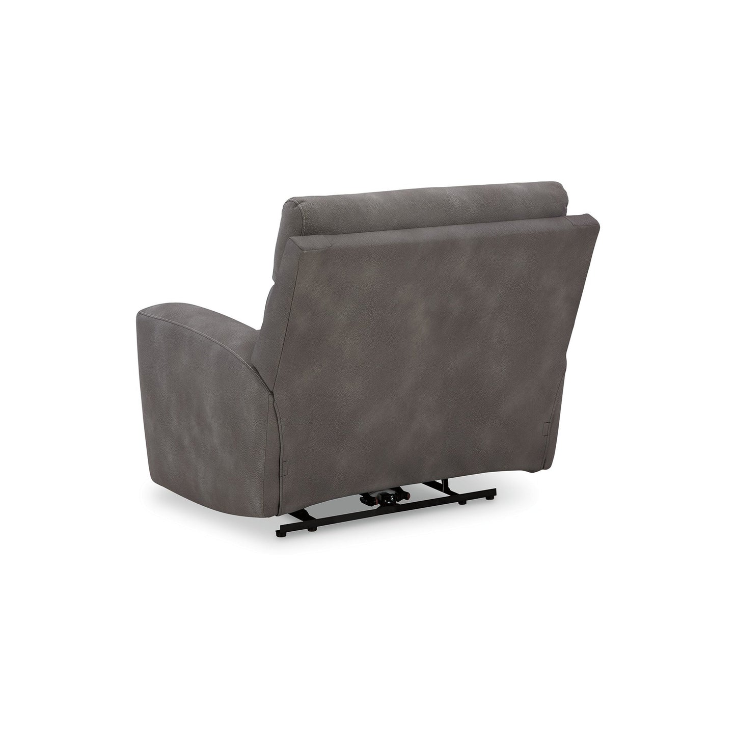 Corbin Power Recliner Chair, Adjustable, USB Port, Gray Faux Leather