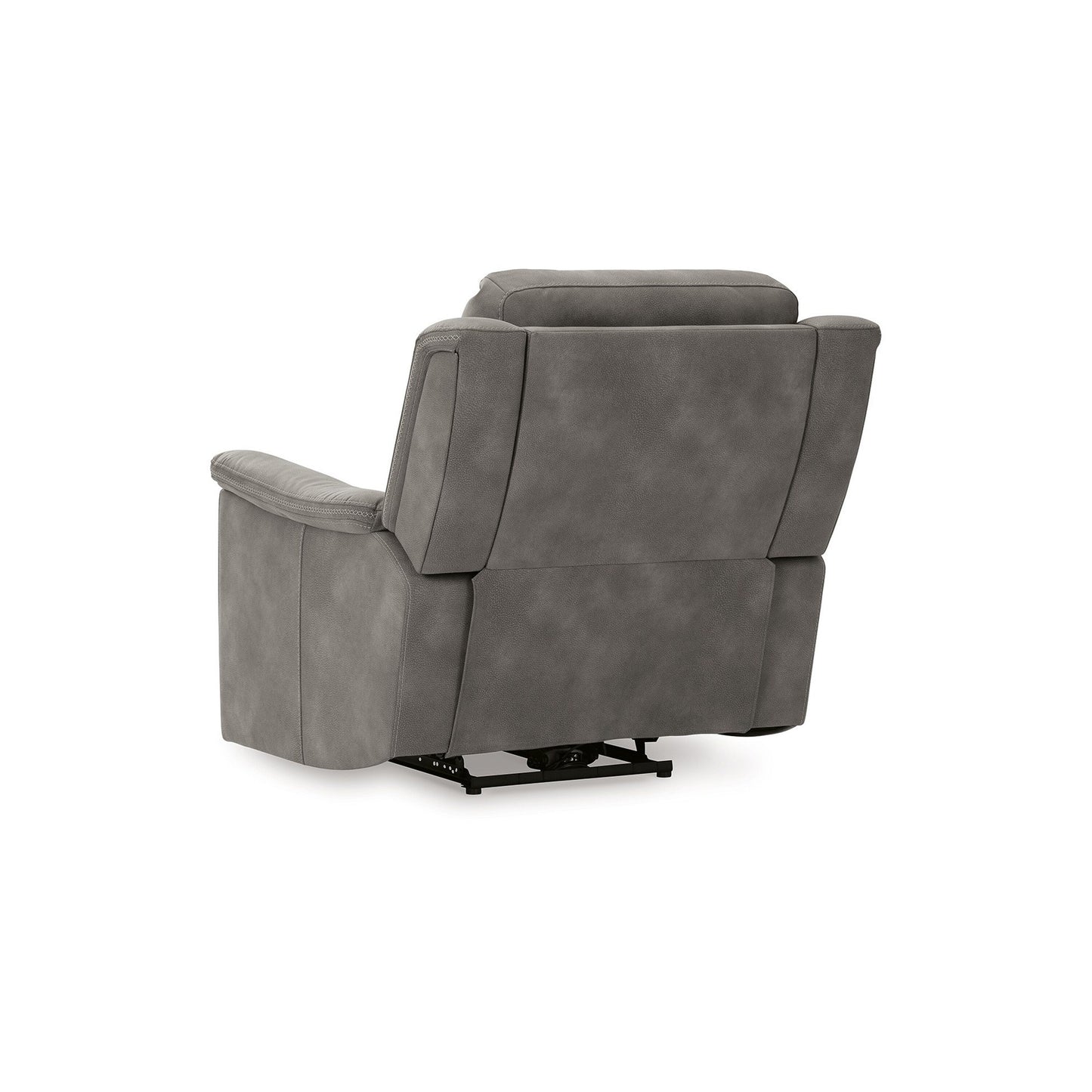 Corbin Power Recliner Chair, Zero Draw USB, Slate Gray Faux Leather