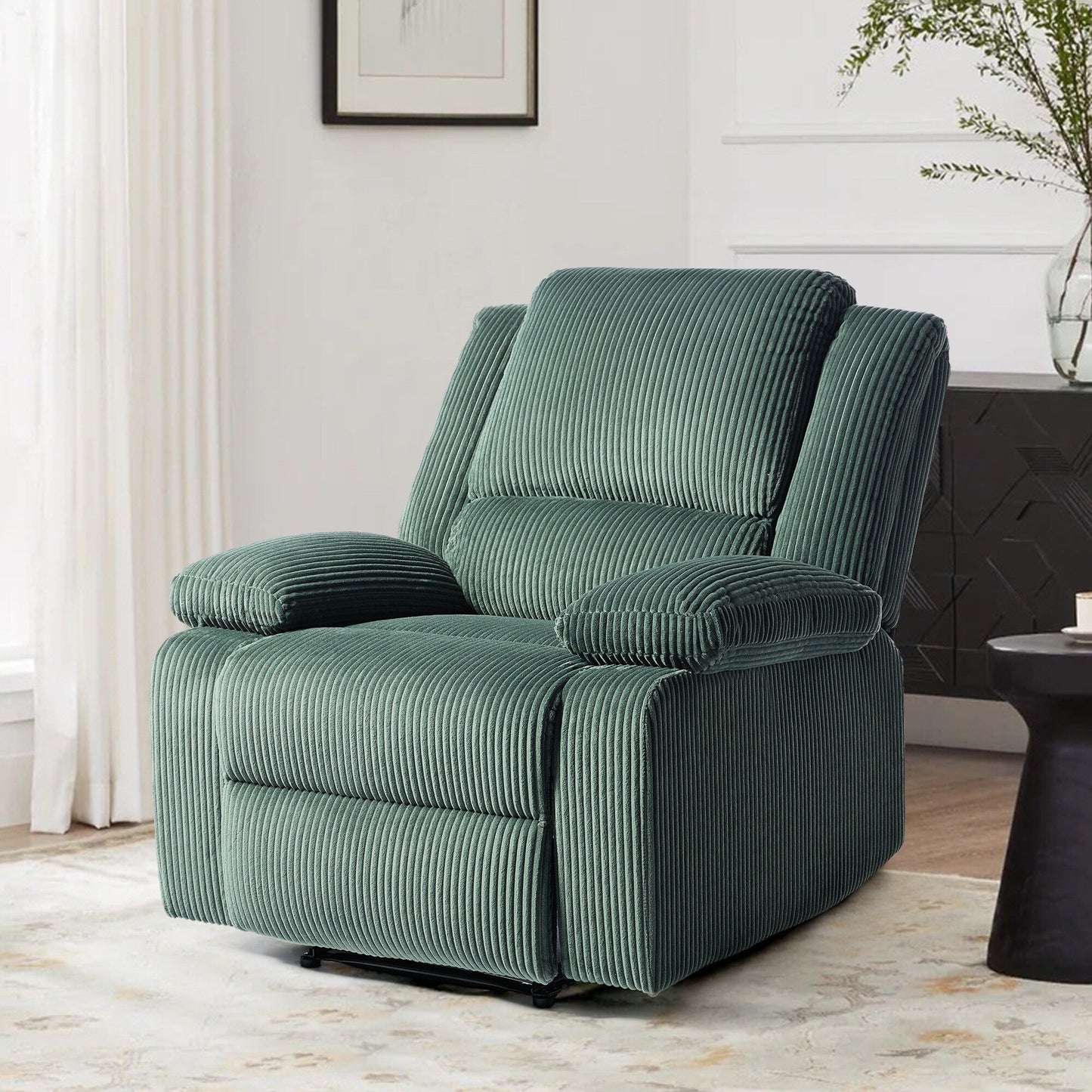 Corduroy Adjustable Recliner Chair Sofa for Living Room