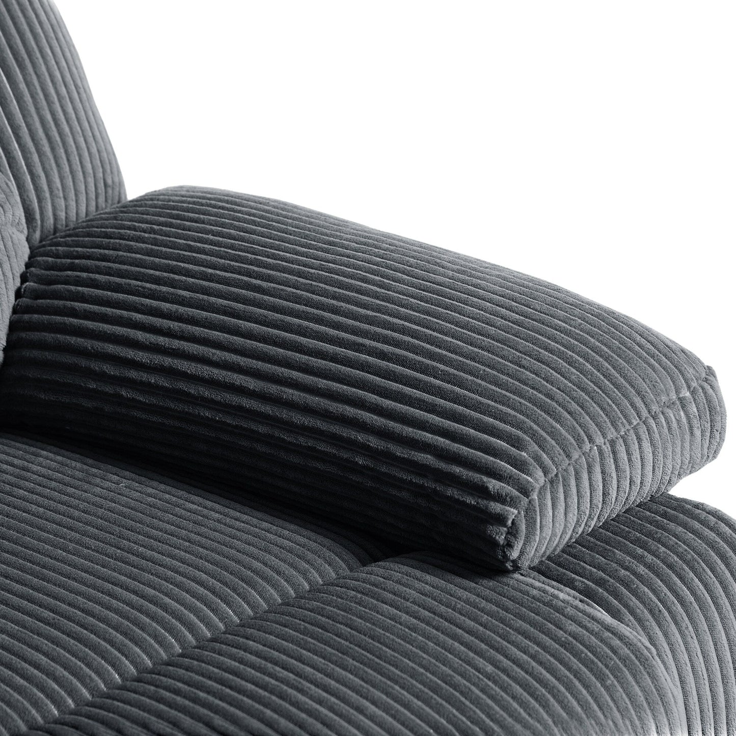 Corduroy Adjustable Recliner Chair Sofa for Living Room