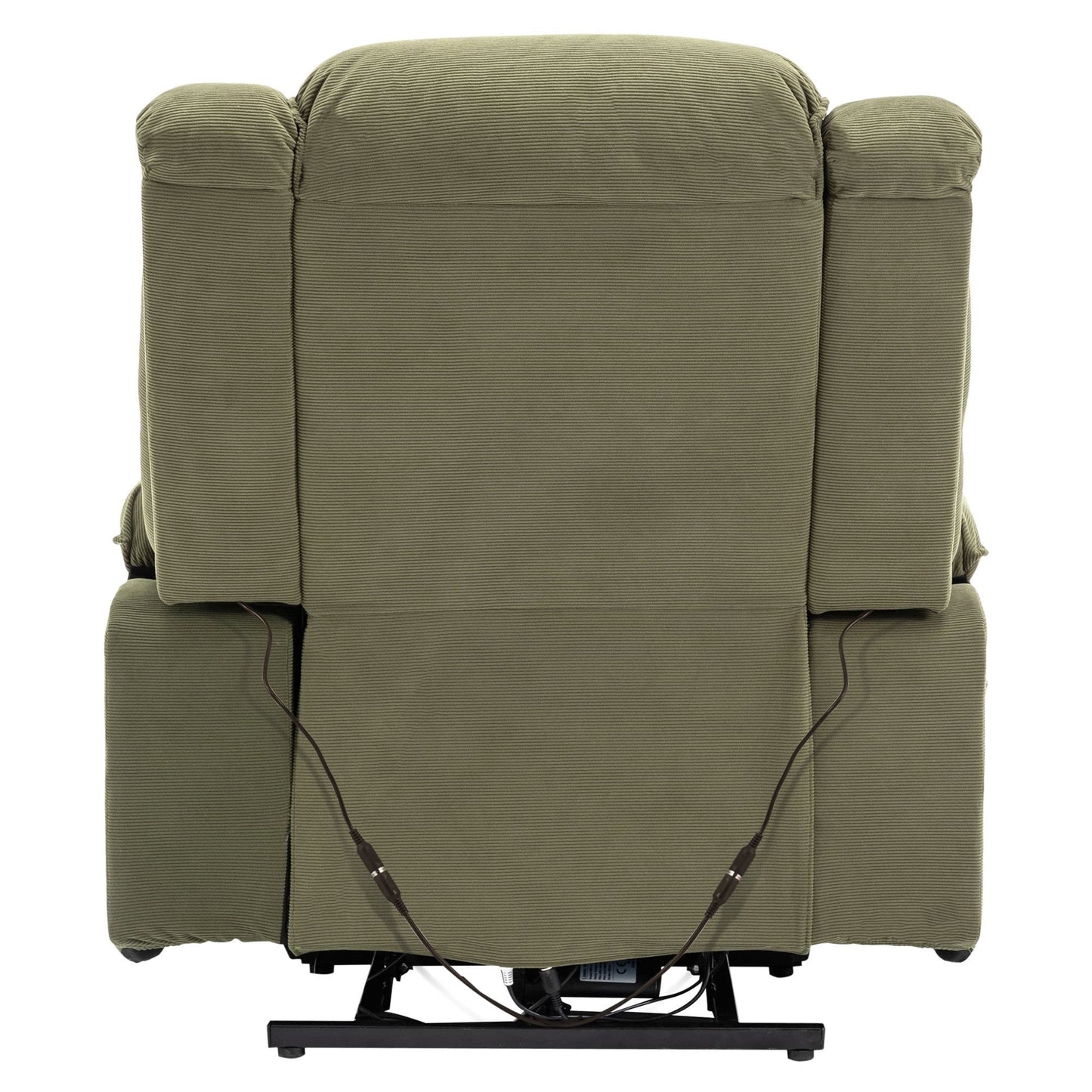 Corduroy Power Lift Recliner for Seniors with Adjustable Massage & Heat, Infinite Reclining Angles, Space-Saving Armrests