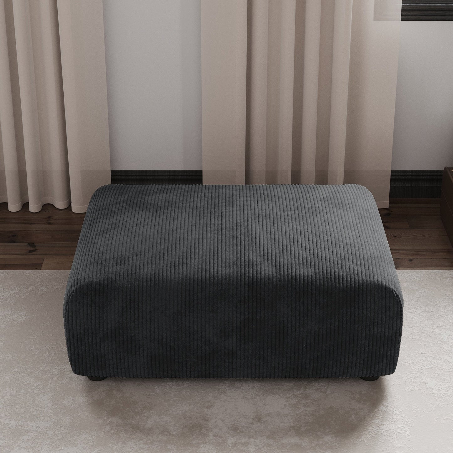 Corduroy Sofa Couch Ottoman
