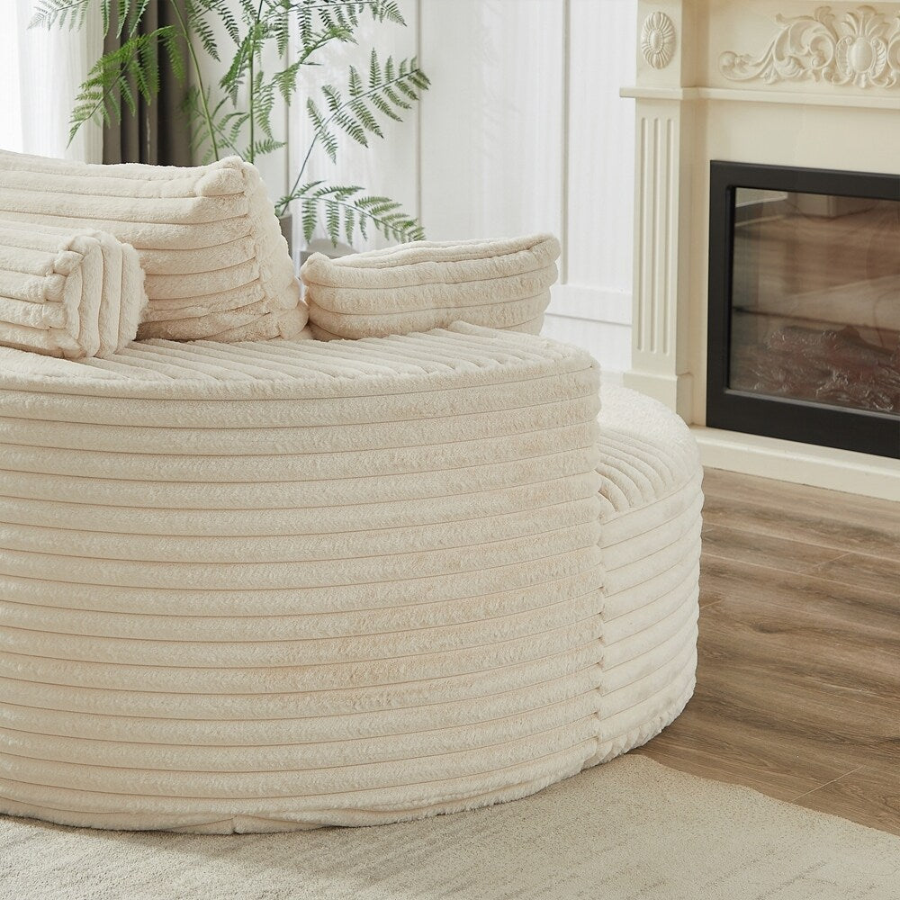 Corduroy Sponge single sofa,No Assembly Required