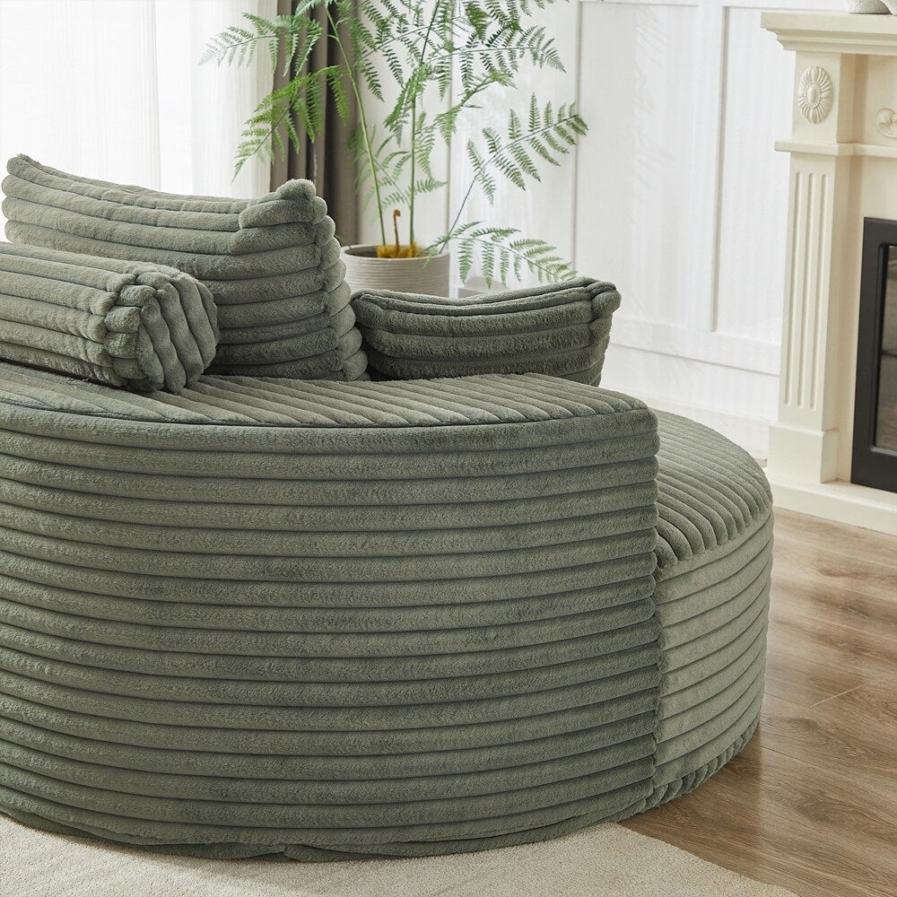 Corduroy Sponge single sofa,No Assembly Required