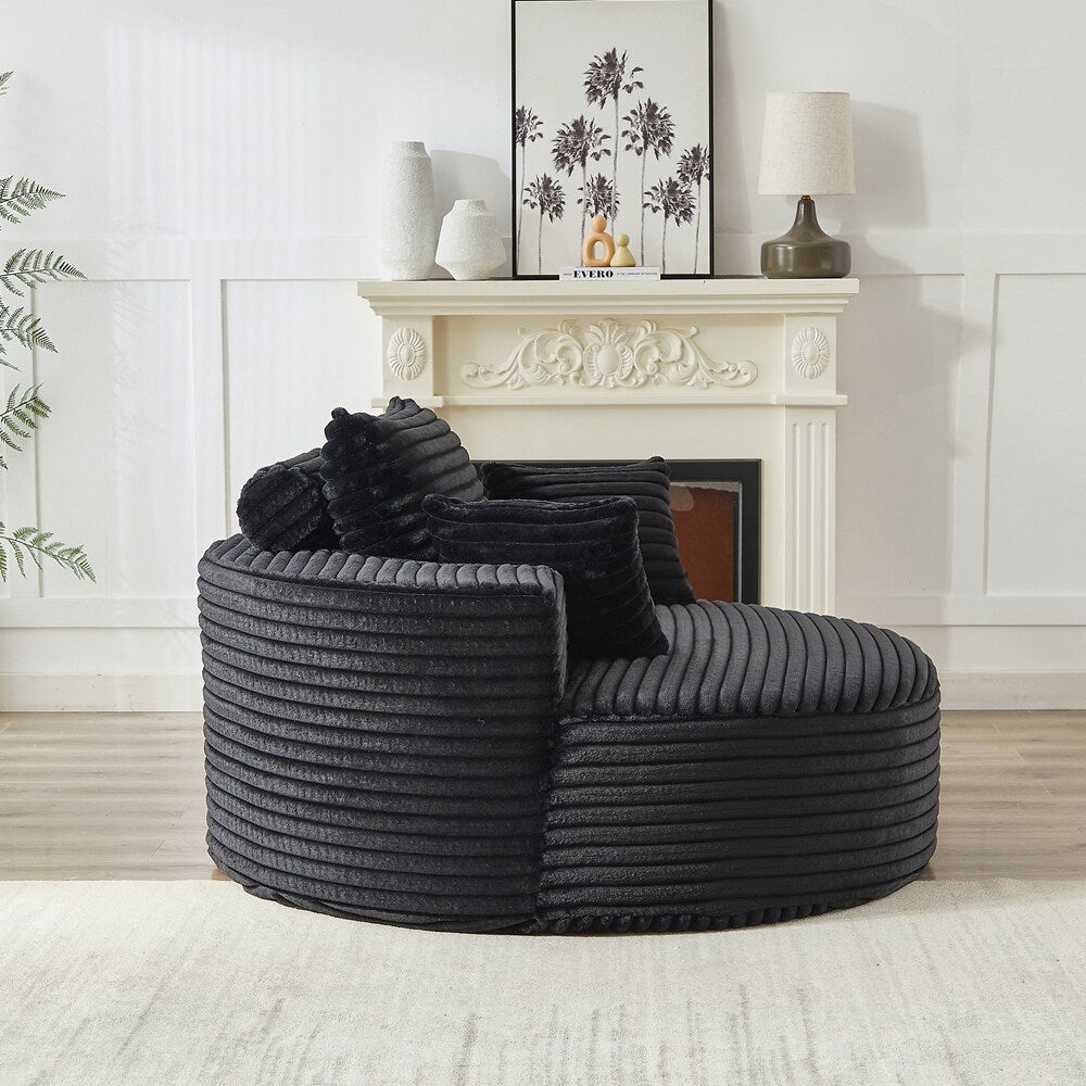 Corduroy Sponge single sofa,No Assembly Required