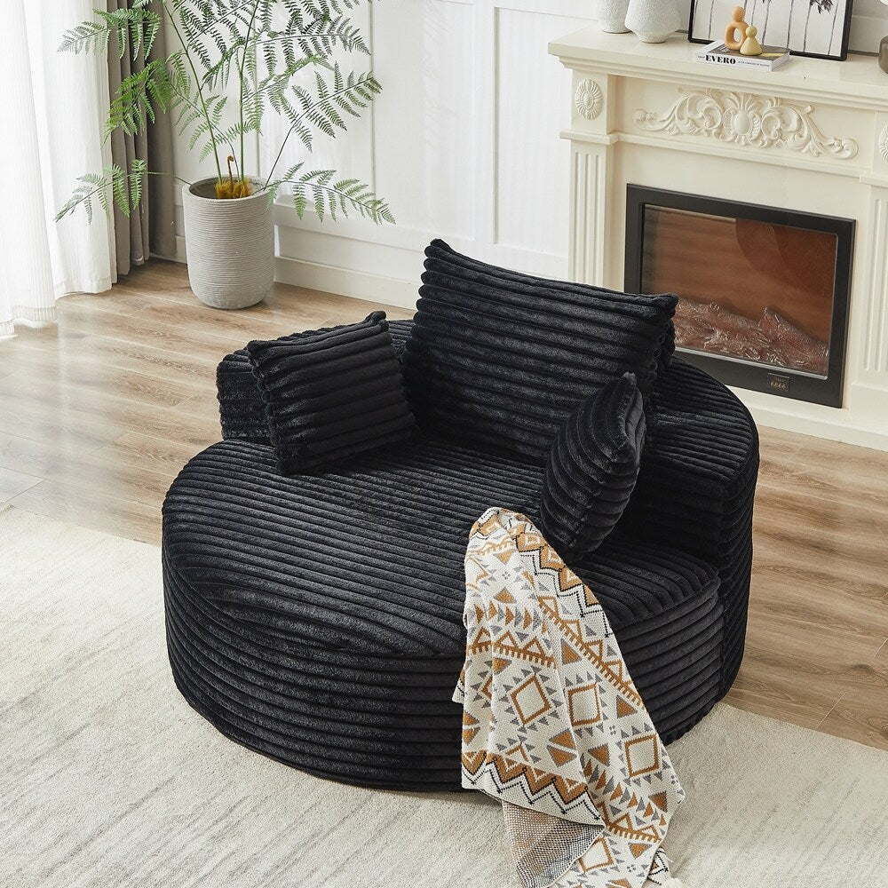 Corduroy Sponge single sofa,No Assembly Required